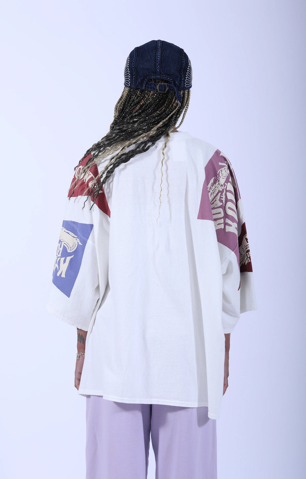 Jersey Pennant Huge T-Shirt Purple