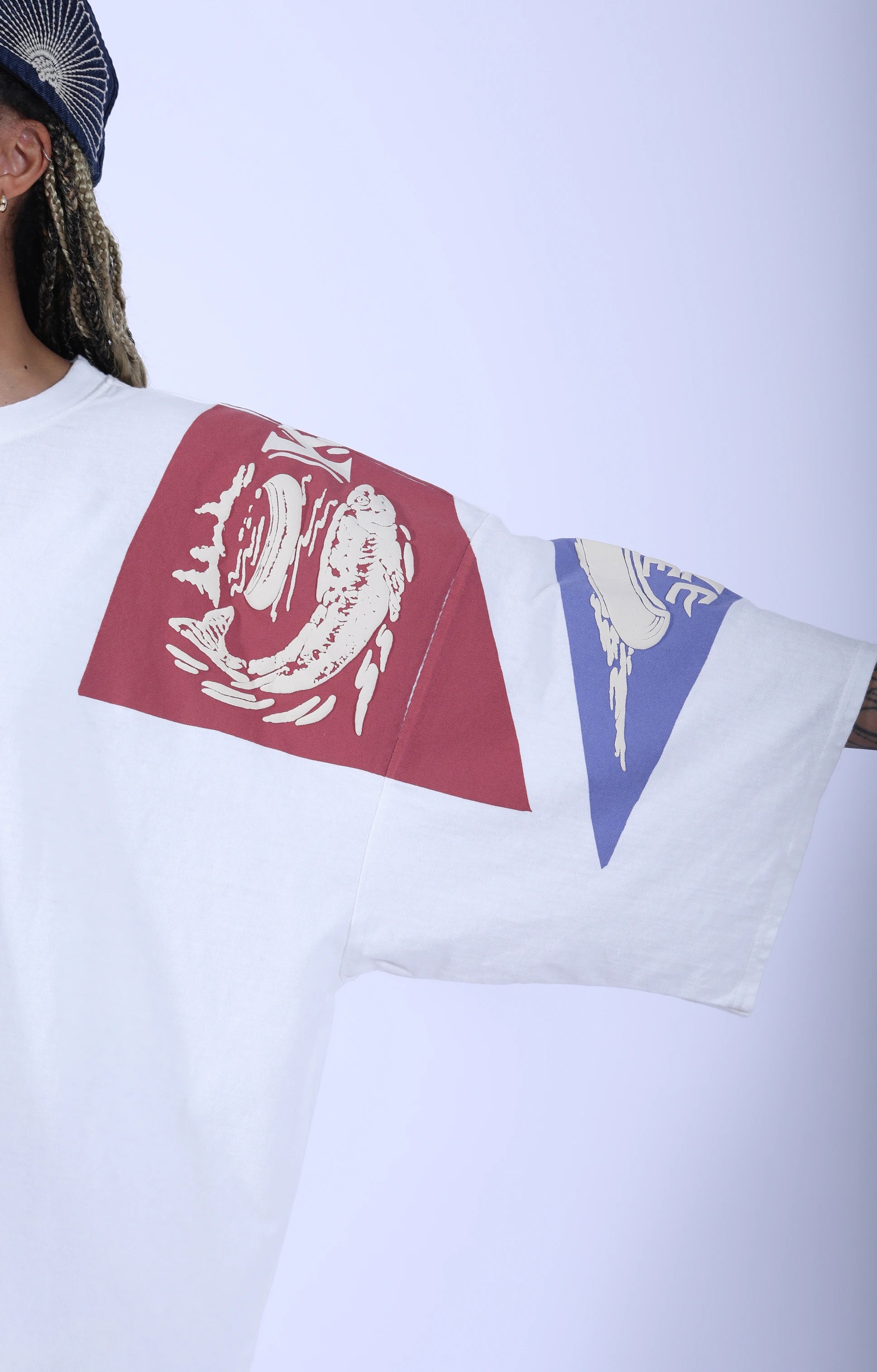 Jersey Pennant Huge T-Shirt Purple