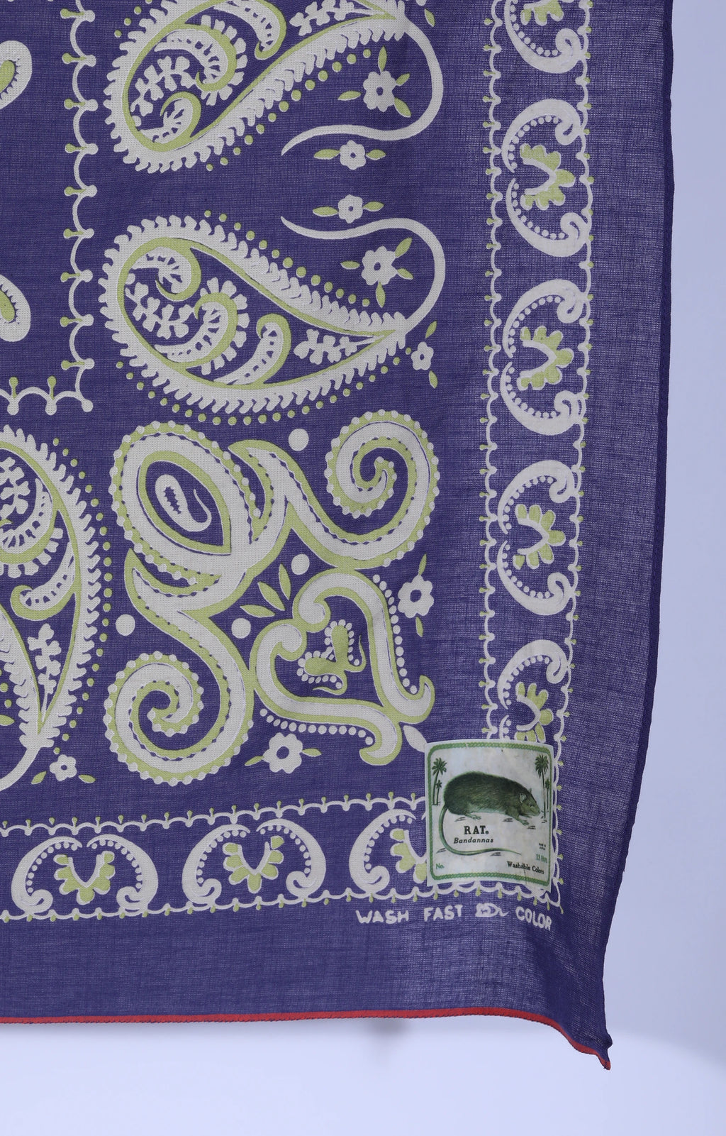 Selvedge Bandana Sambo Paisley Purple