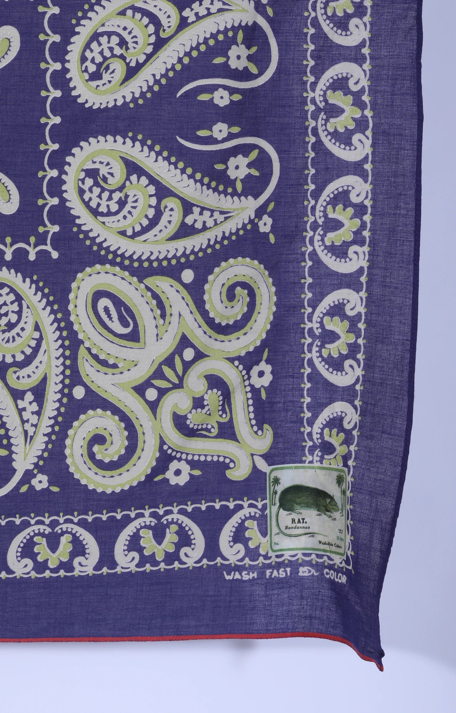 Selvedge Bandana Sambo Paisley Purple