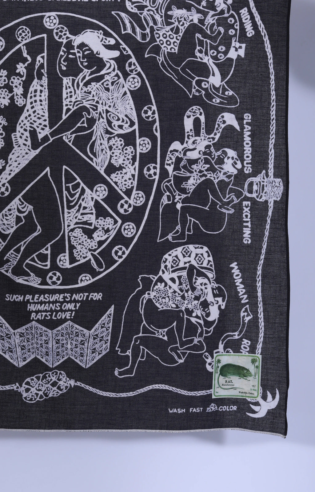 Selvedge Bandana YOBAI Black