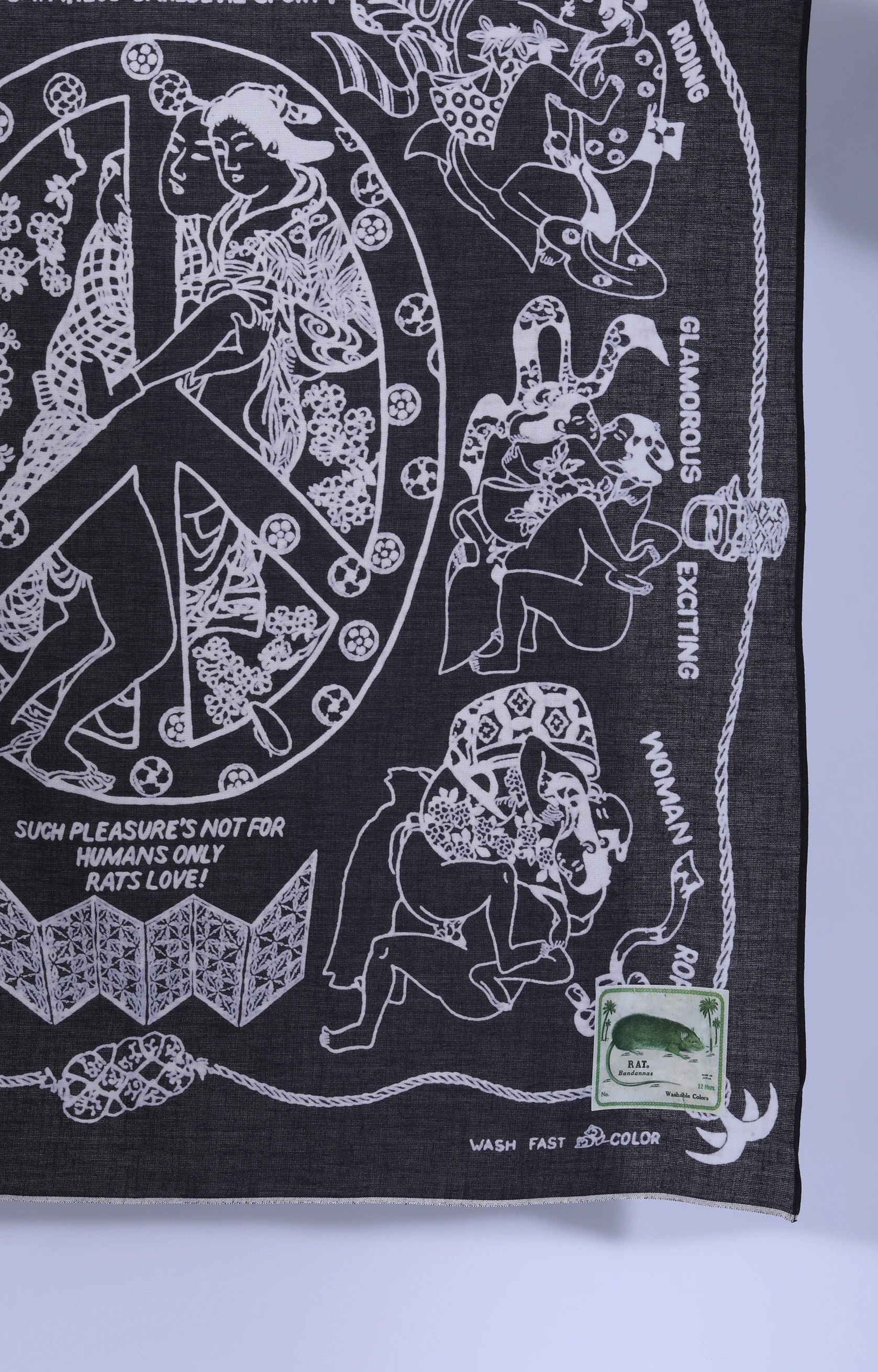 Selvedge Bandana YOBAI Black