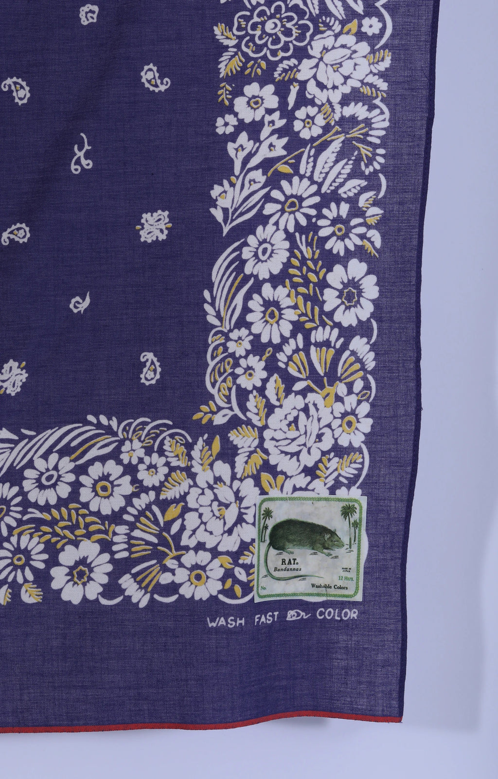 Selvedge Bandana Churchill Garden Purple
