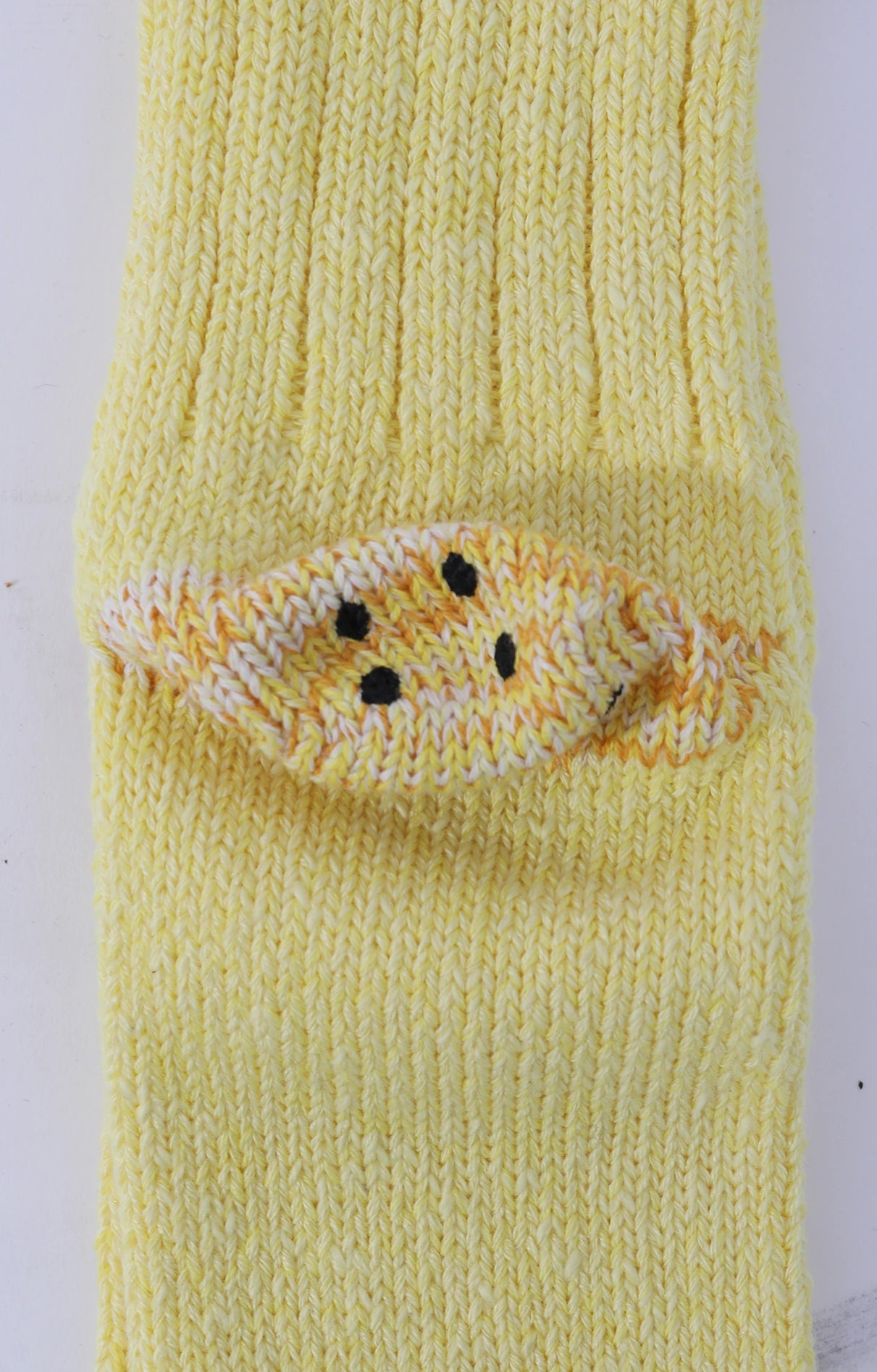 Yellow 56 Yarns 3x1 Rib RAINBOWY HAPPY HEEL Socks