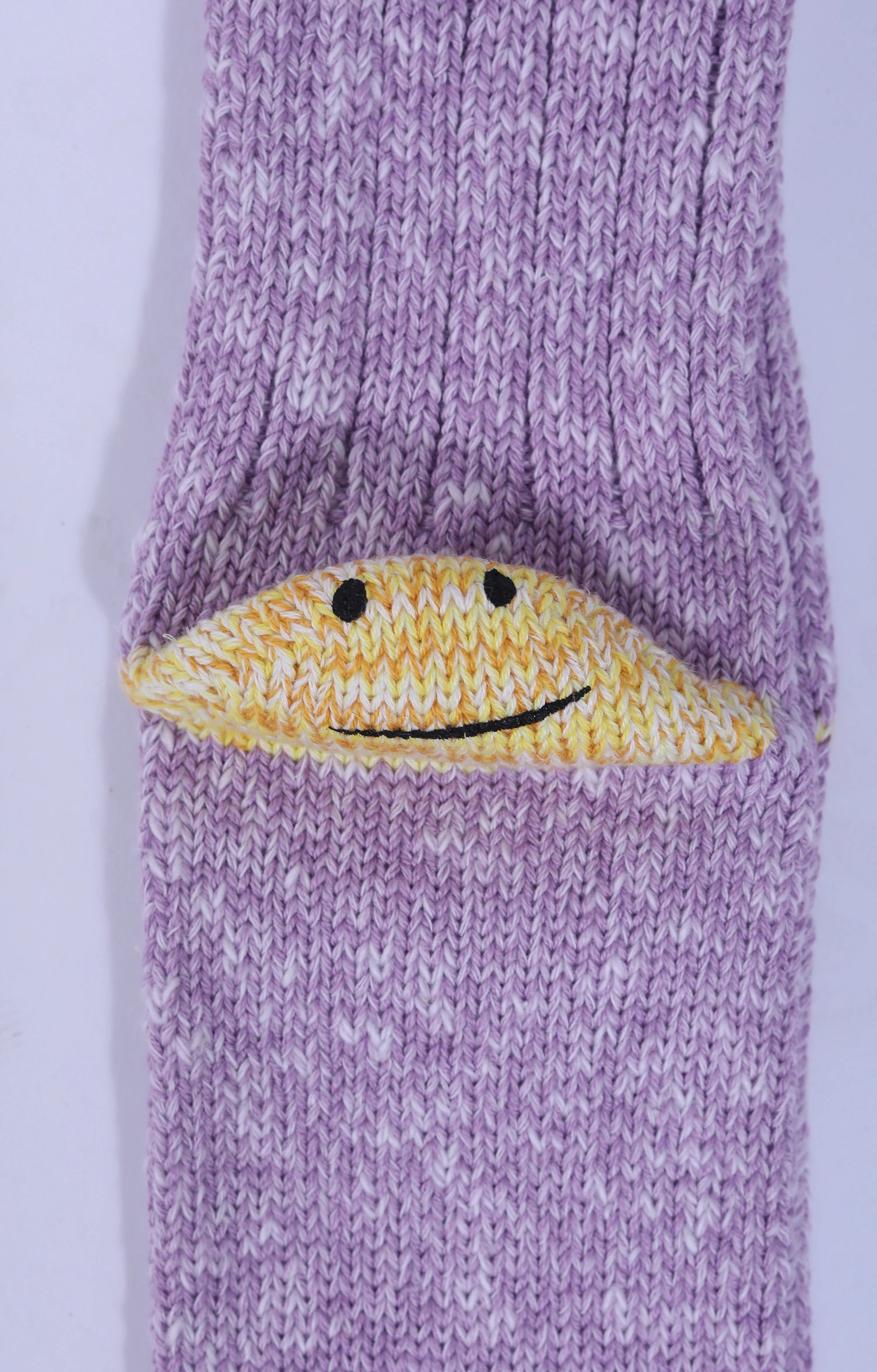 Purple 56 Yarns 3x1 Rib RAINBOWY HAPPY HEEL Socks