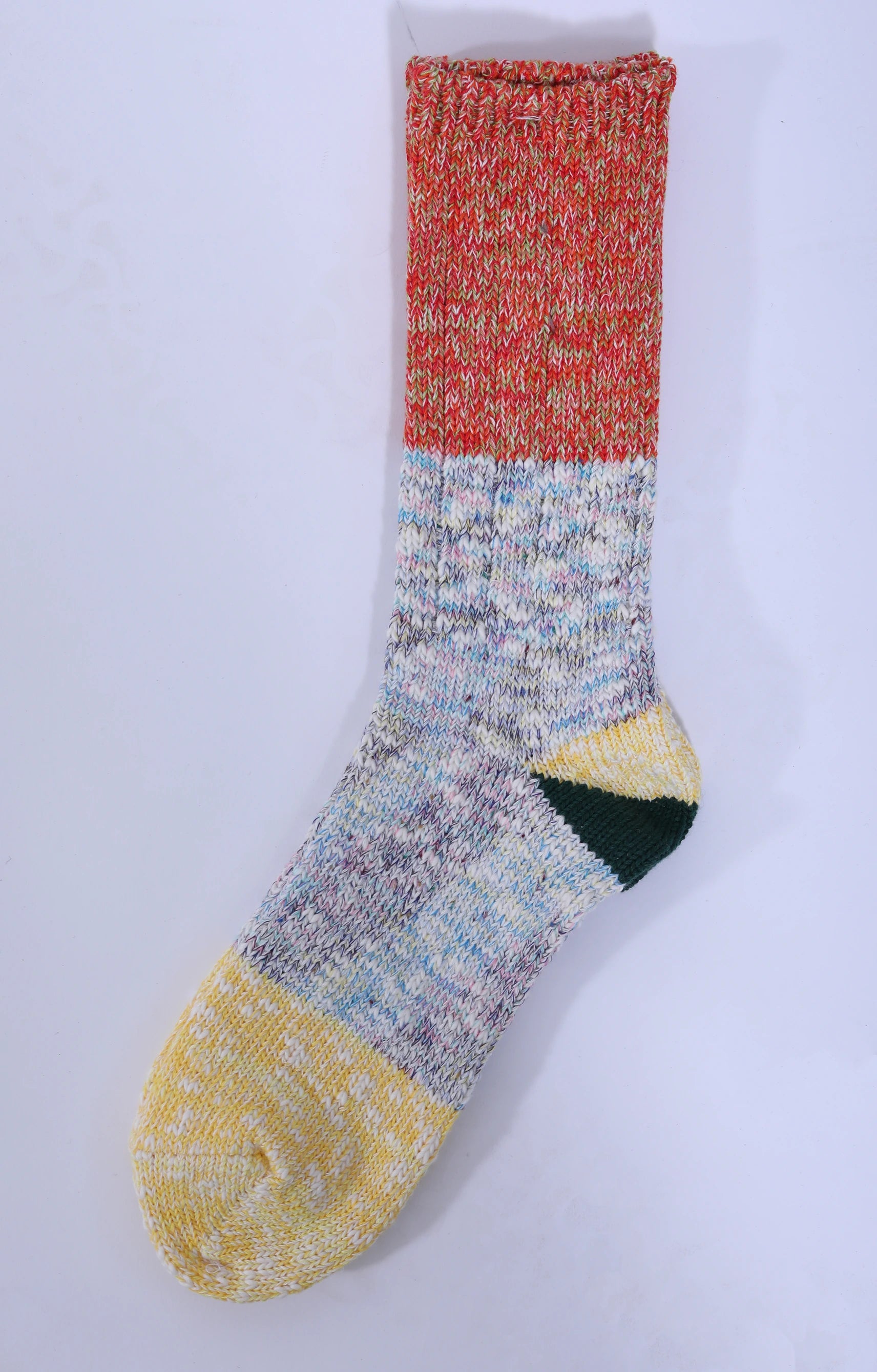 Yellow 60 Yarns 2 TONES HEEL Socks