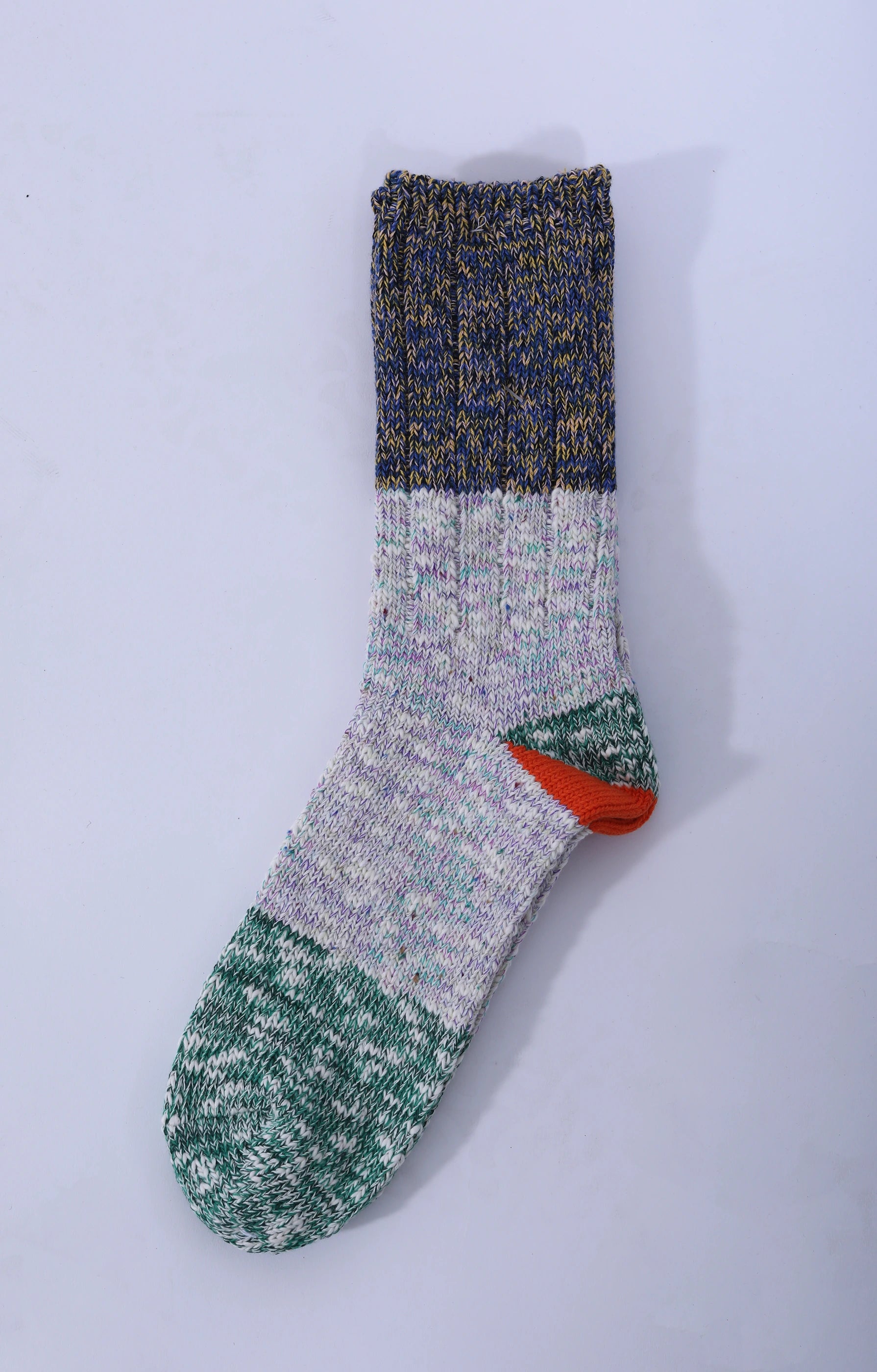 Green 60 Yarns 2 TONES HEEL Socks