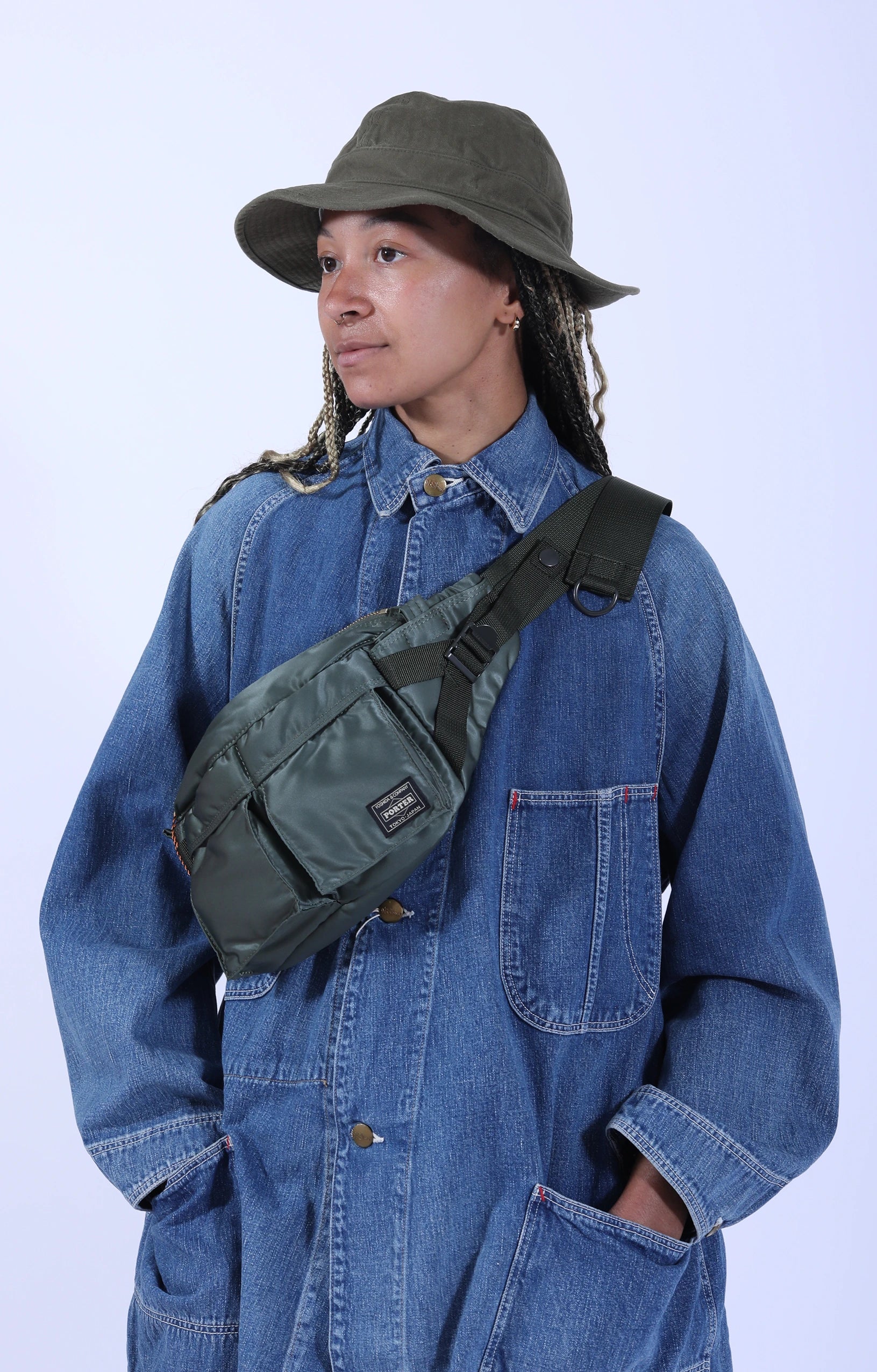 Loose Fit Denim Coverall Denim Used