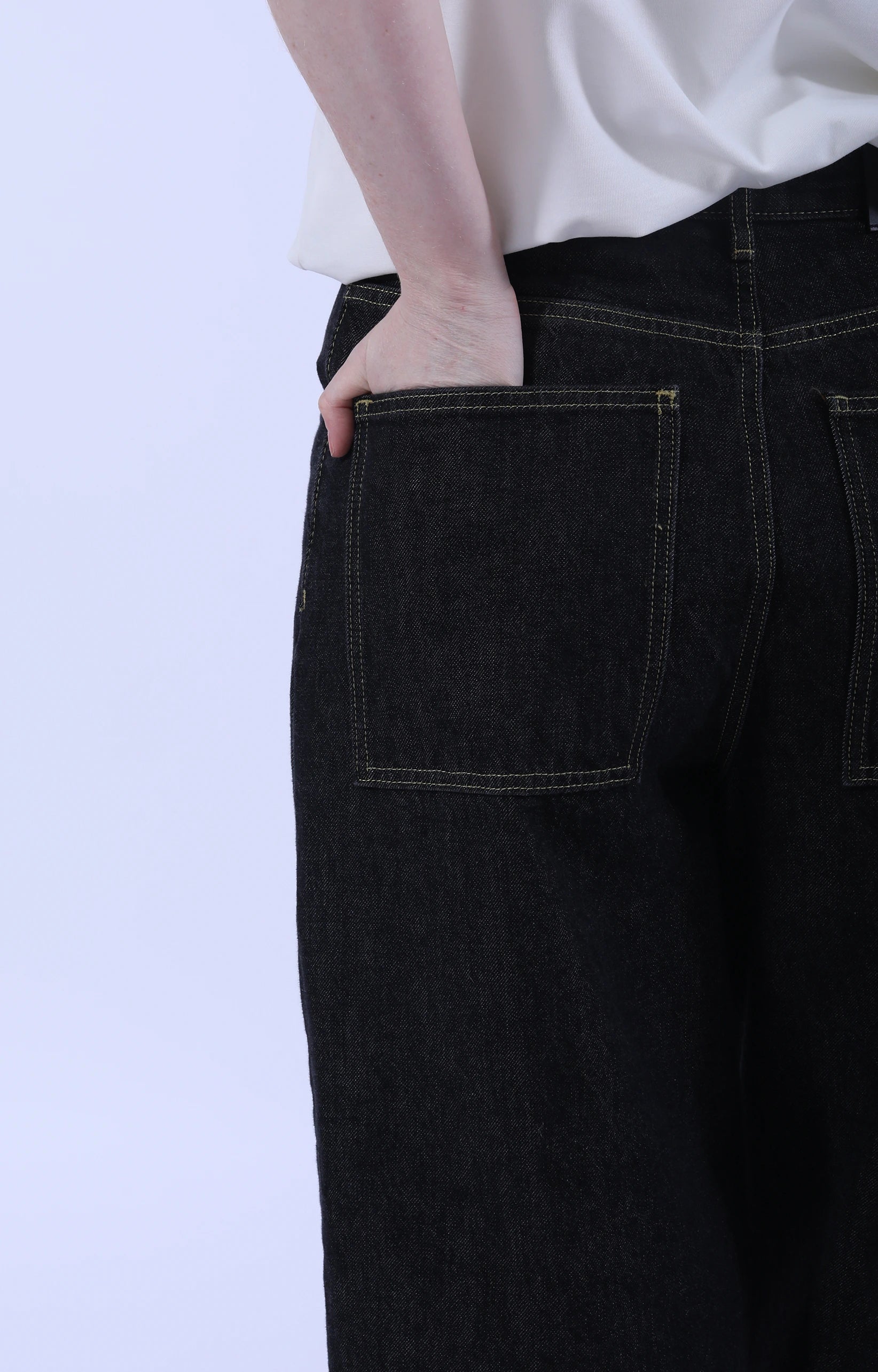Neive Curved Denim SNW Black