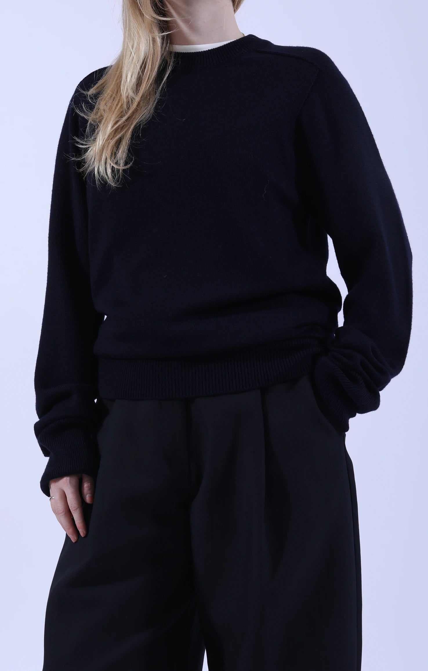 Jed Crew Neck Jumper Navy