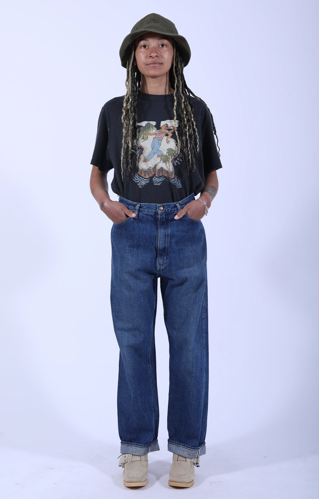 Jasmin High Waist Denim Pants Denim Used
