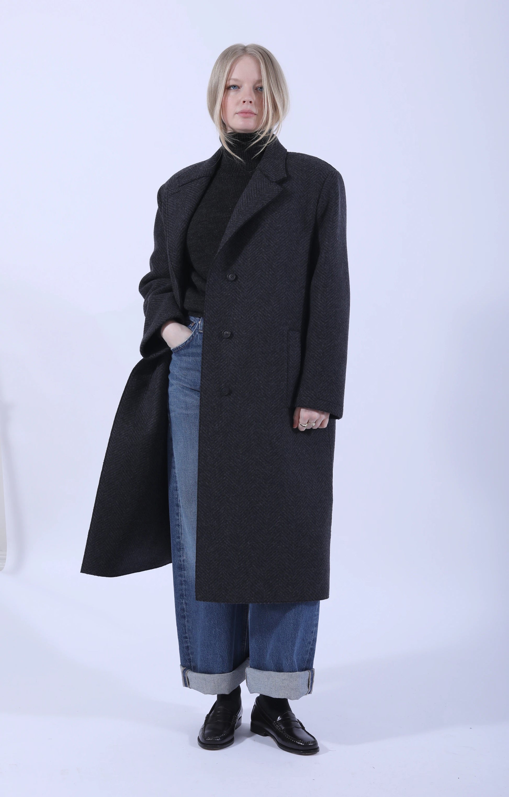 Grandad Coat Anthracite
