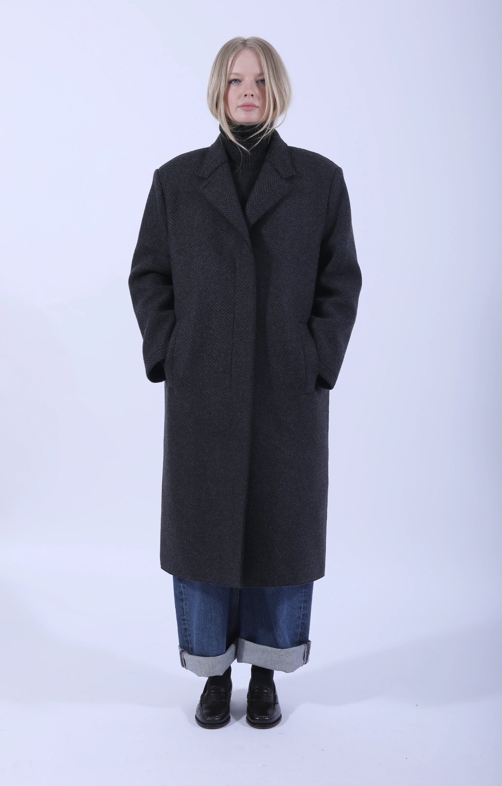 Grandad Coat Anthracite