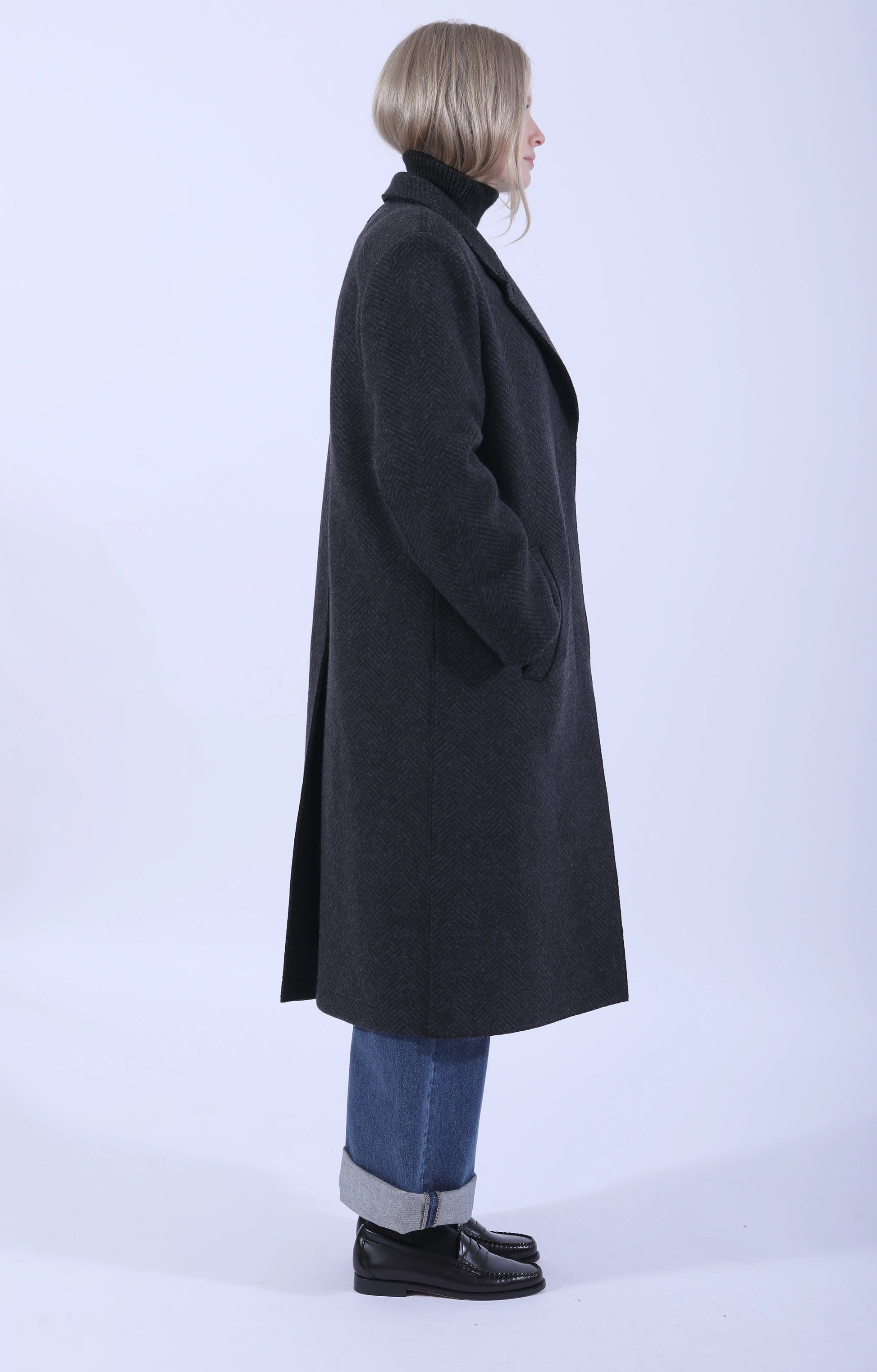 Grandad Coat Anthracite