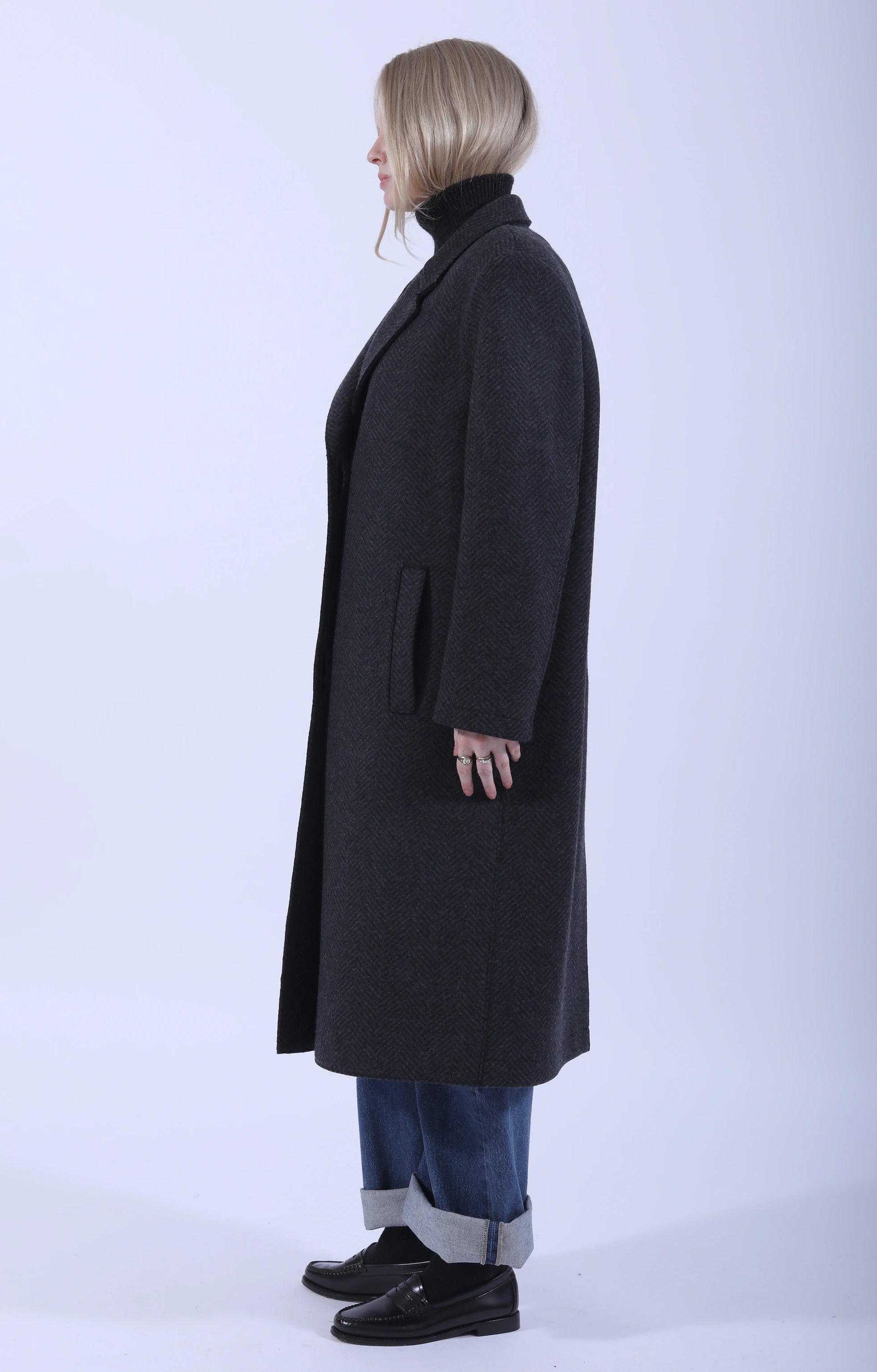 Grandad Coat Anthracite