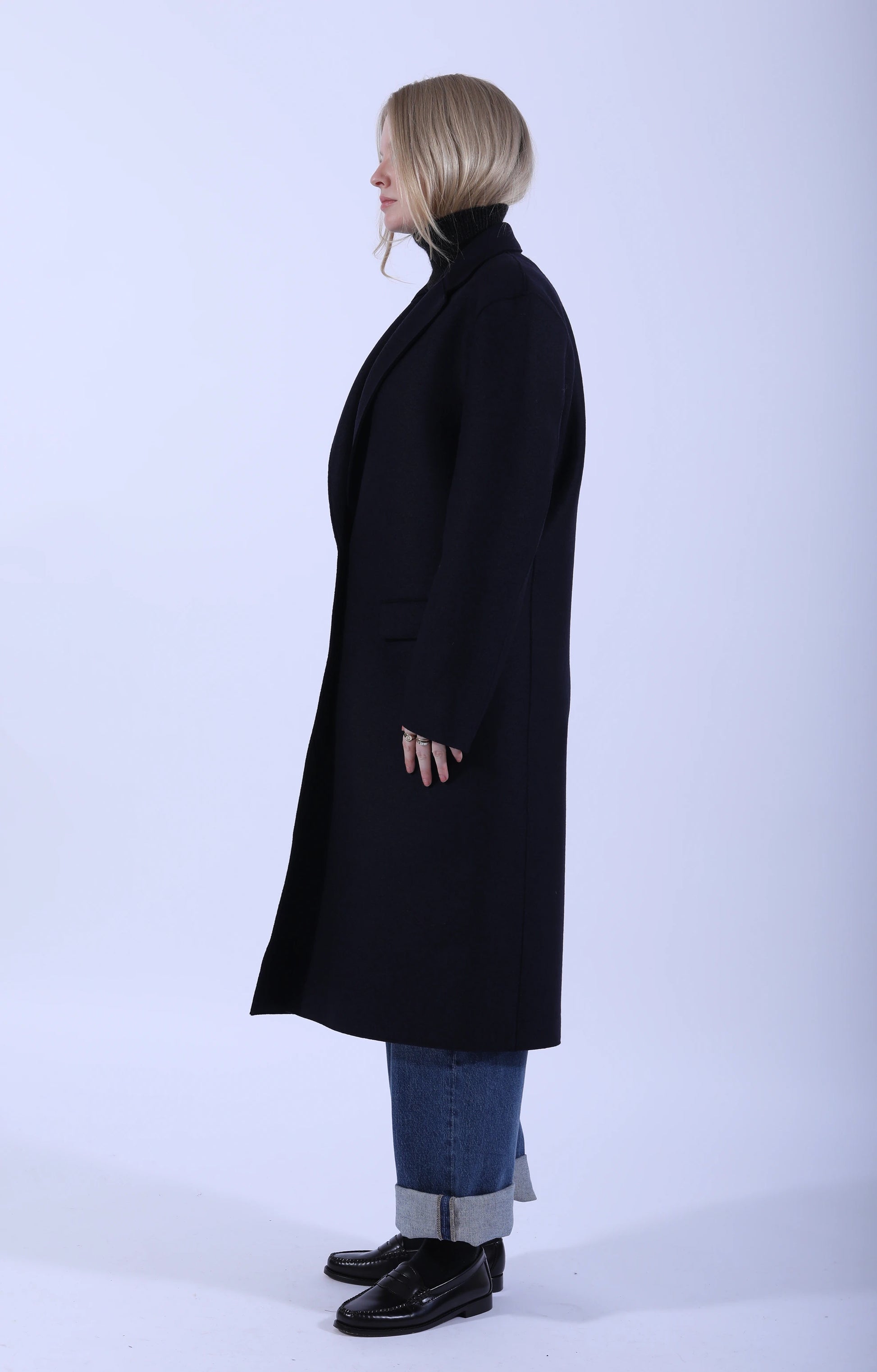 Chester Coat Navy Blue