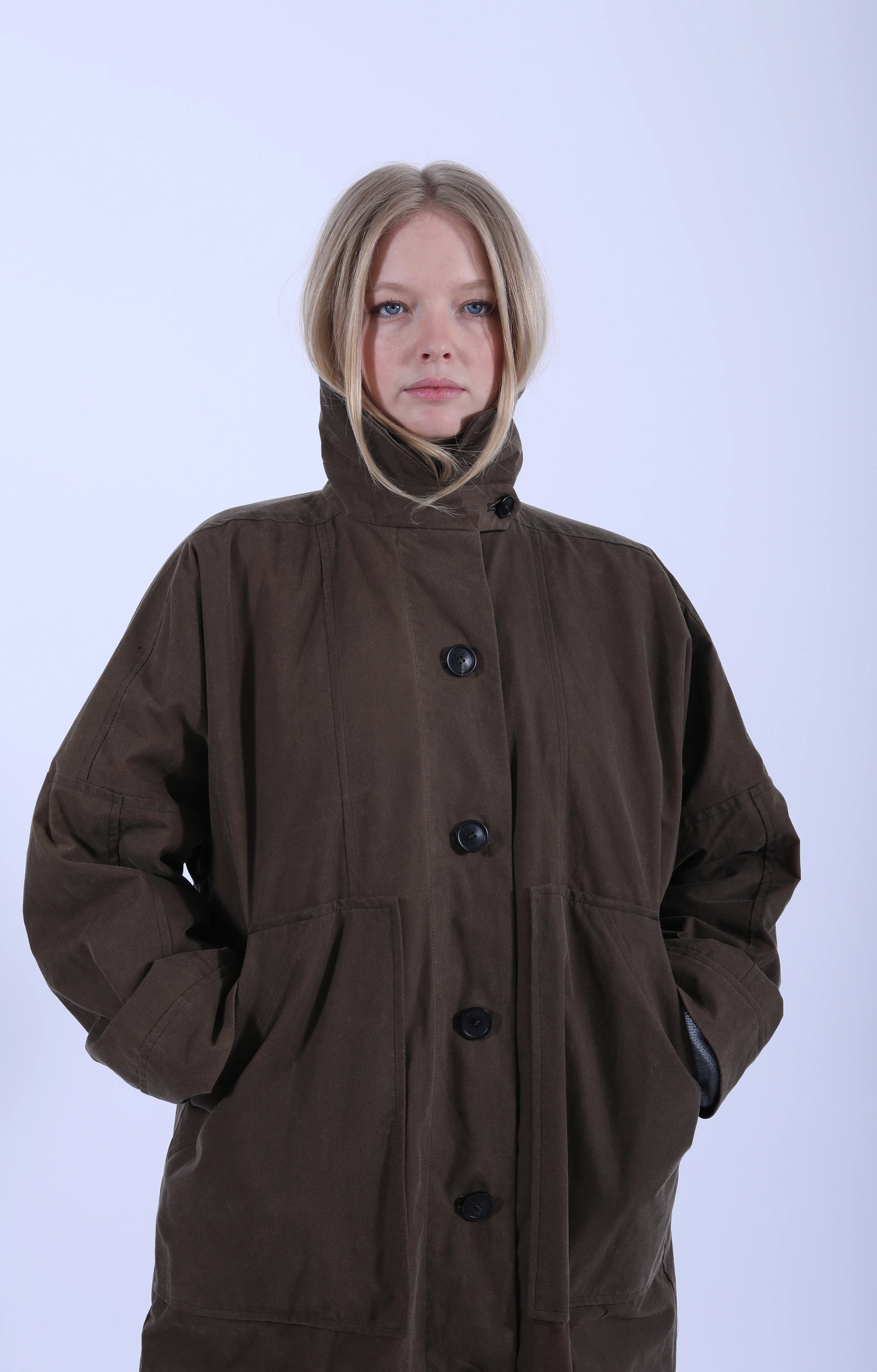 Jay Coat Oilskin Bark
