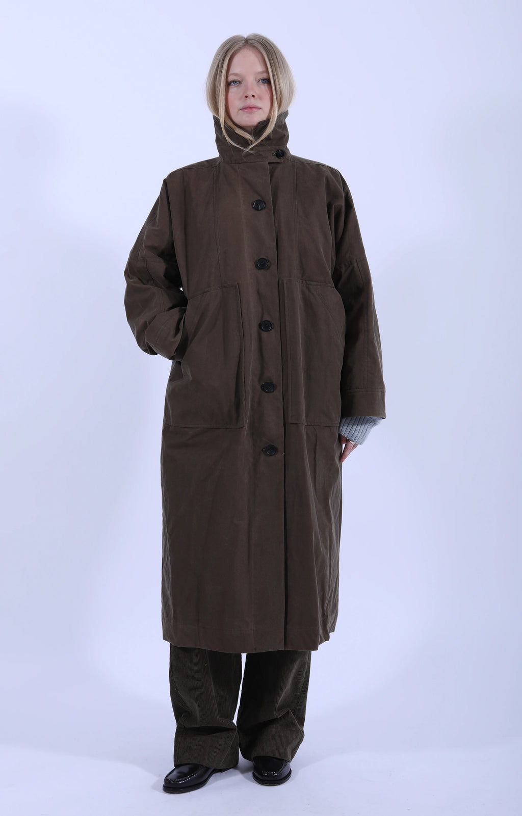 Jay Coat Oilskin Bark