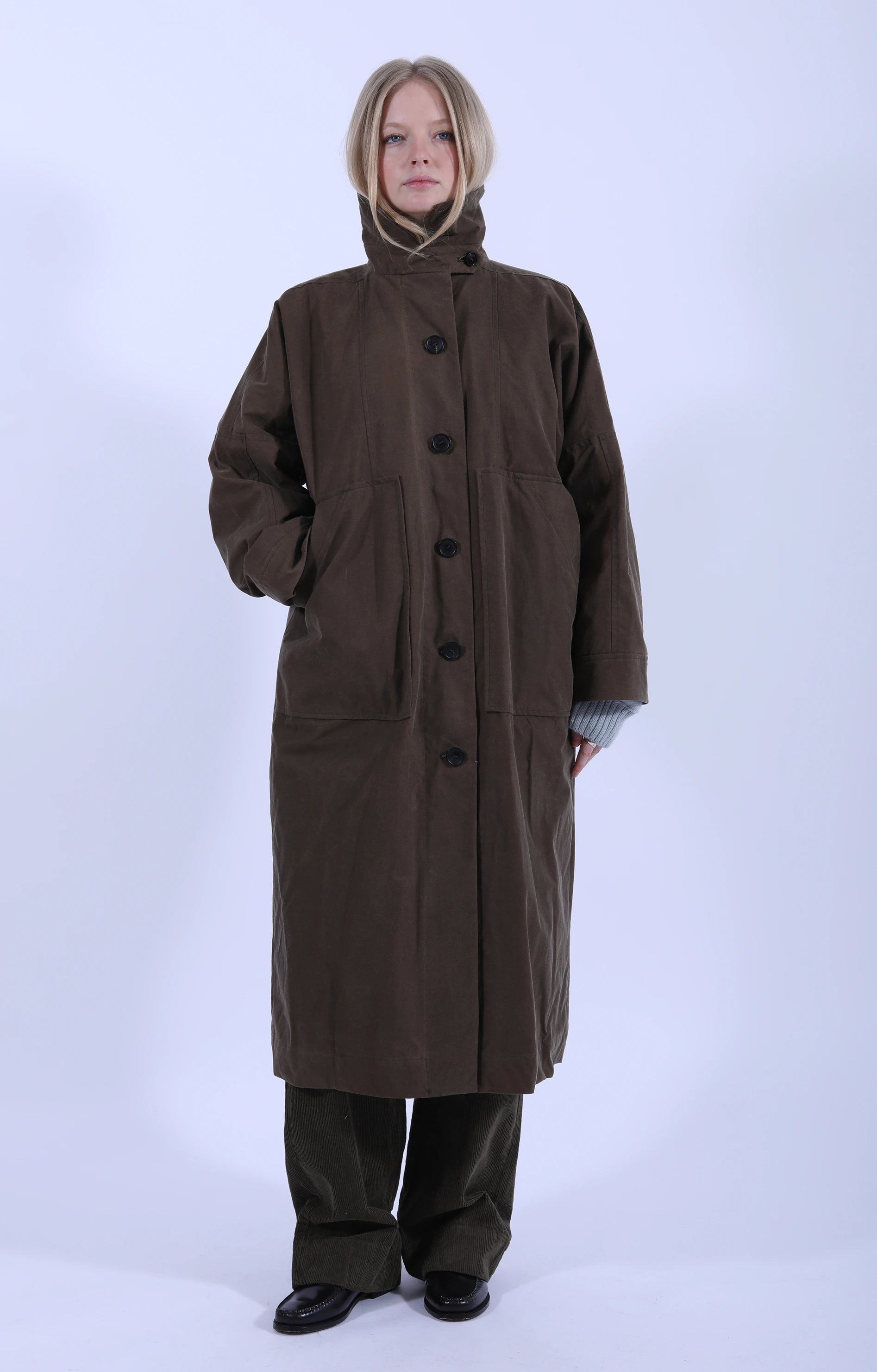 Jay Coat Oilskin Bark