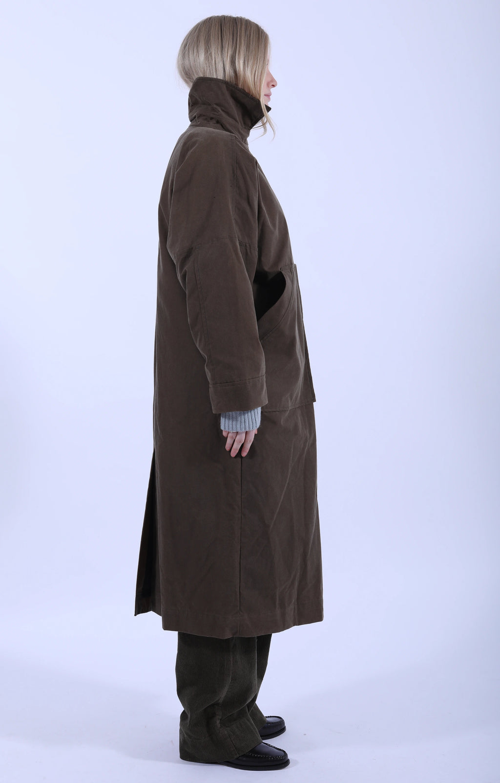 Jay Coat Oilskin Bark
