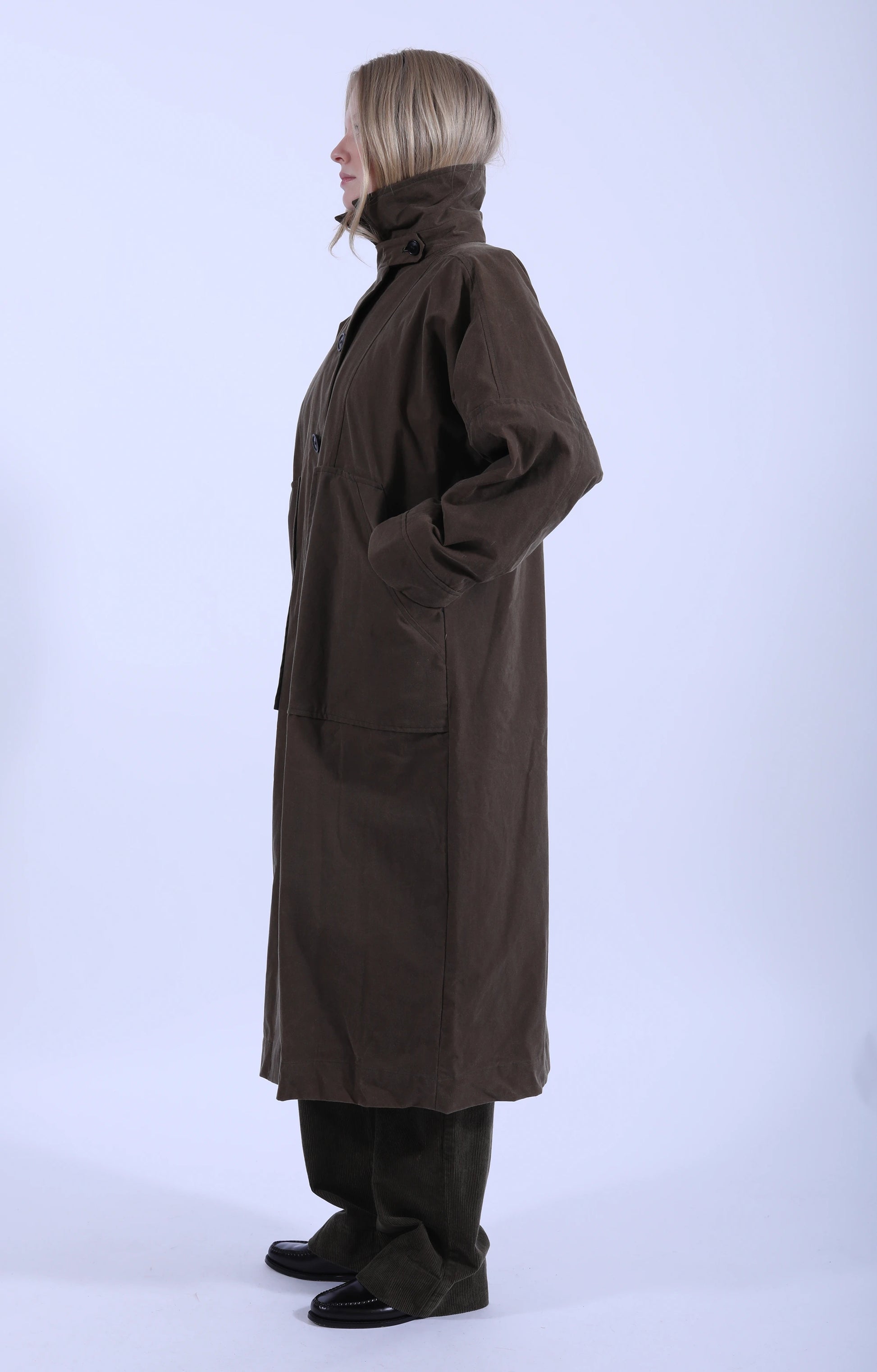 Jay Coat Oilskin Bark