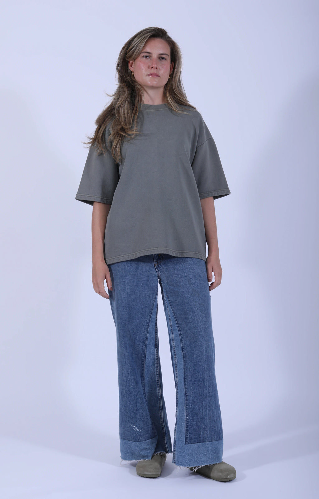 Crewneck S/S Big Tee Fatigue Green