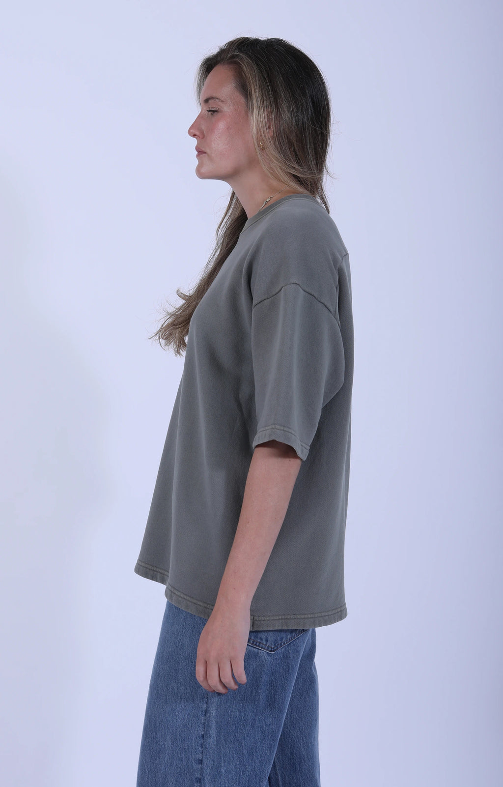 Crewneck S/S Big Tee Fatigue Green