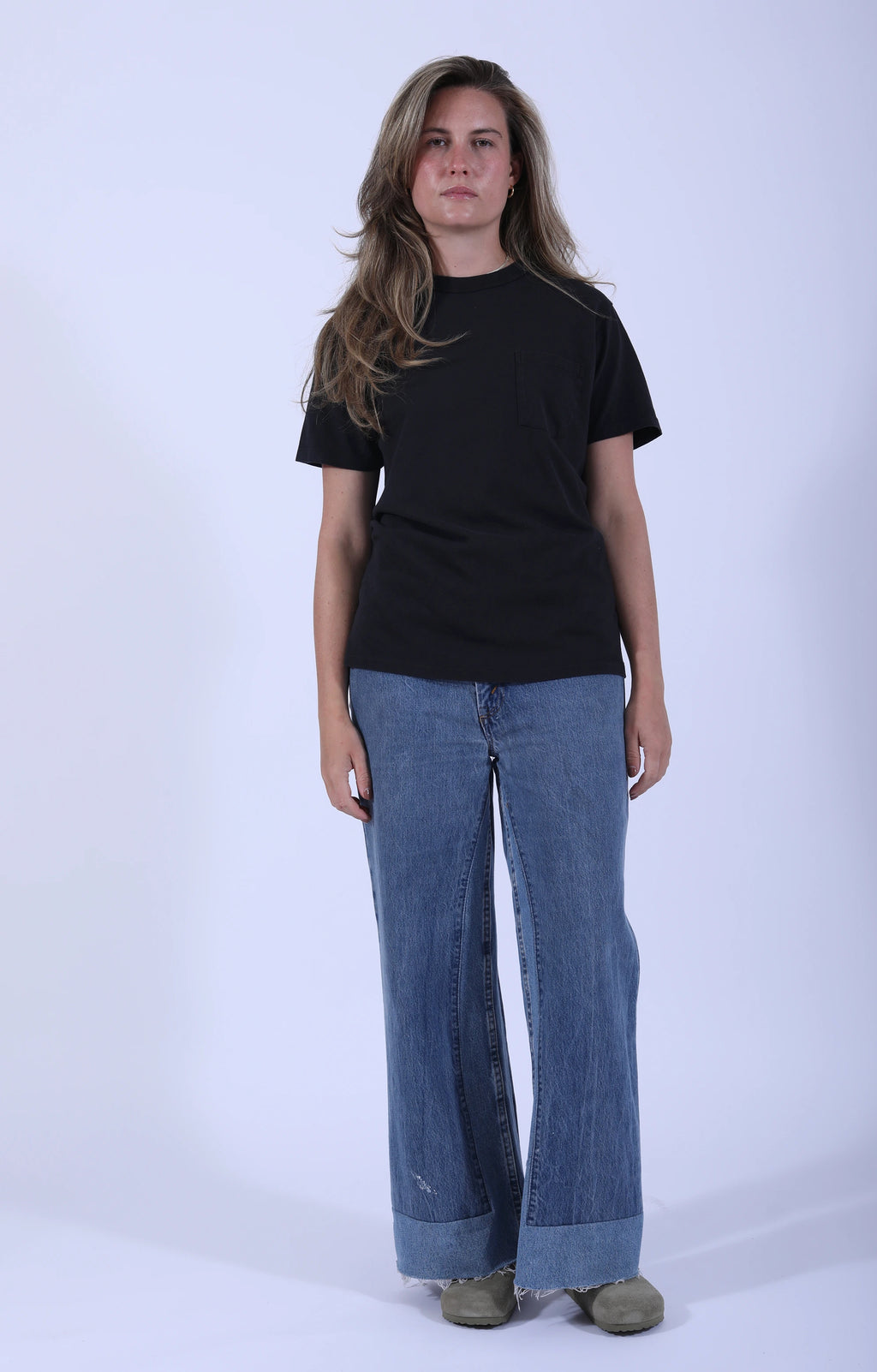 Pigment Dyed Pocket Tee Black