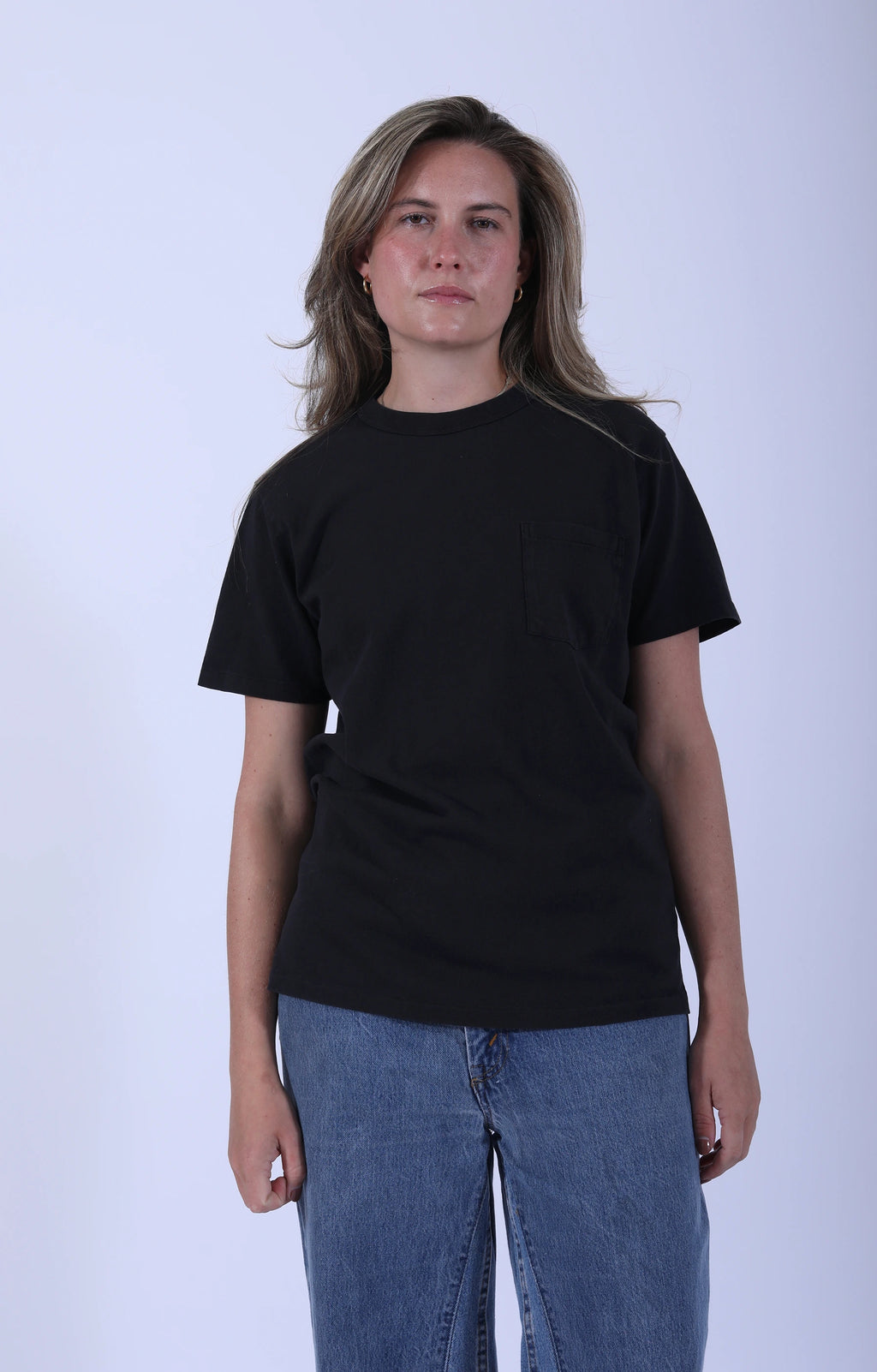 Pigment Dyed Pocket Tee Black