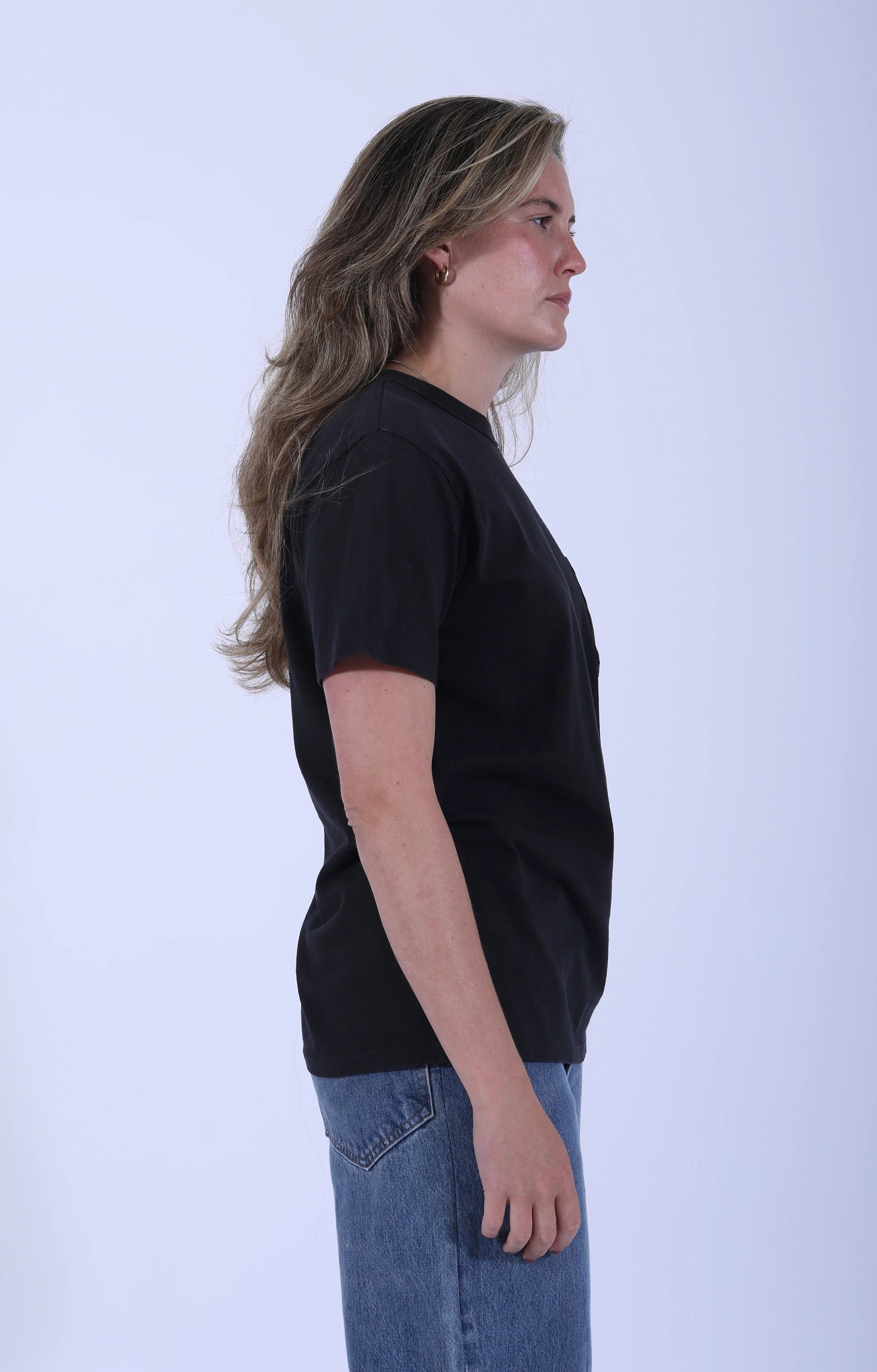 Pigment Dyed Pocket Tee Black