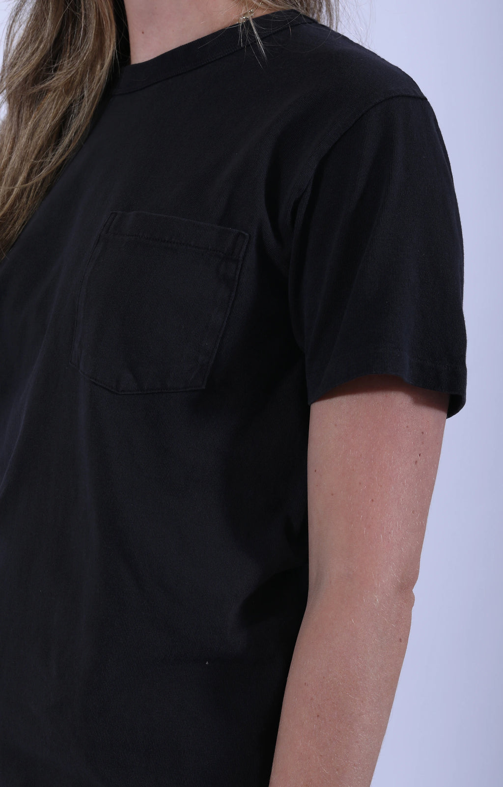 Pigment Dyed Pocket Tee Black