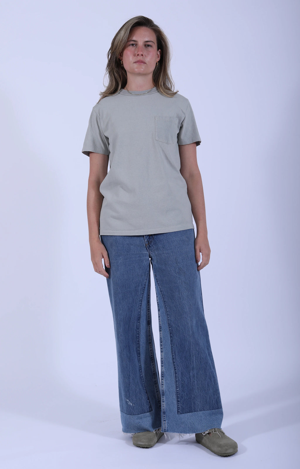 Pigment Dyed Pocket Tee Grey