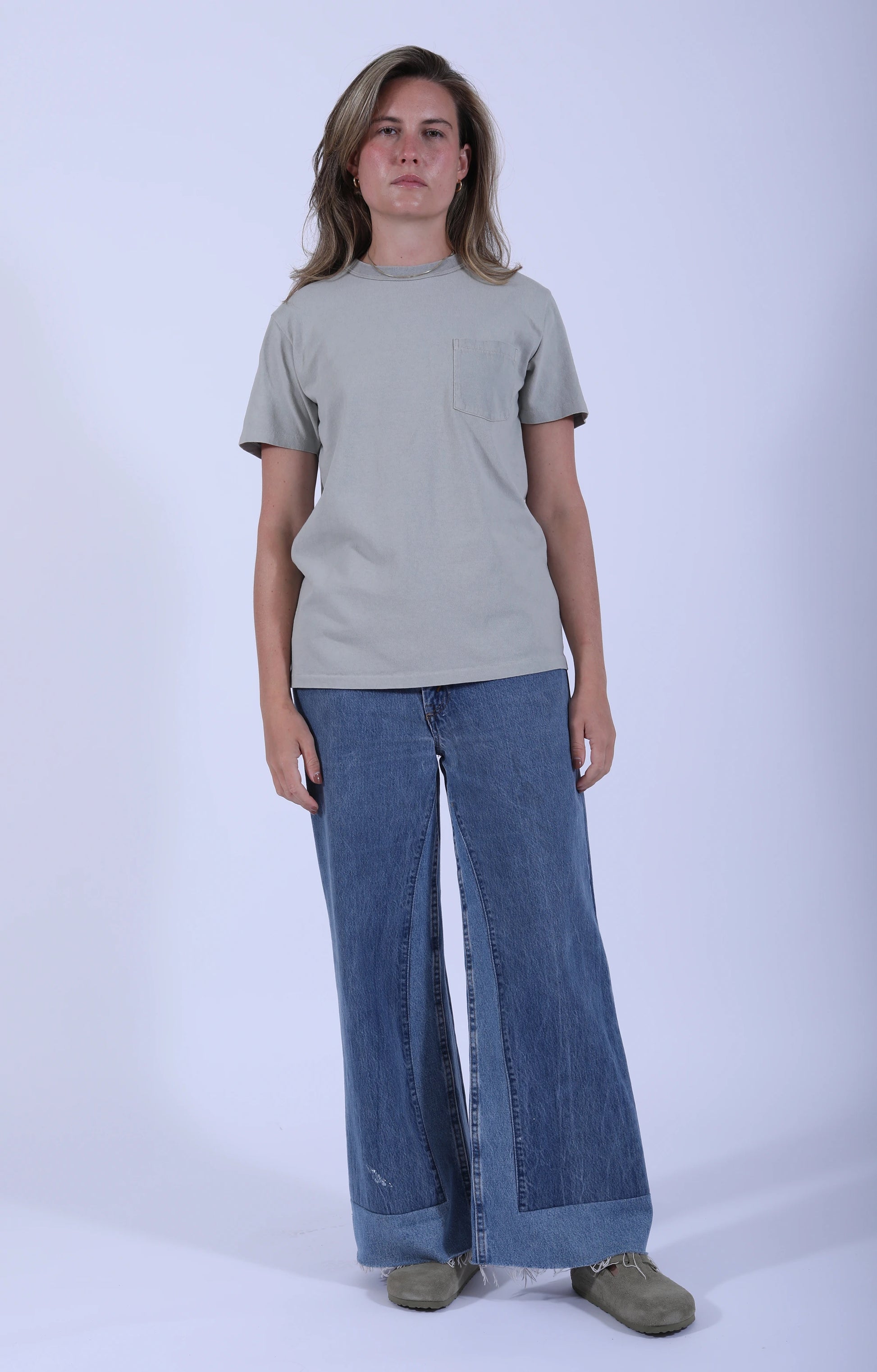 Pigment Dyed Pocket Tee Grey