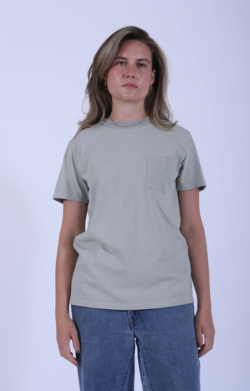 Pigment Dyed Pocket Tee Grey