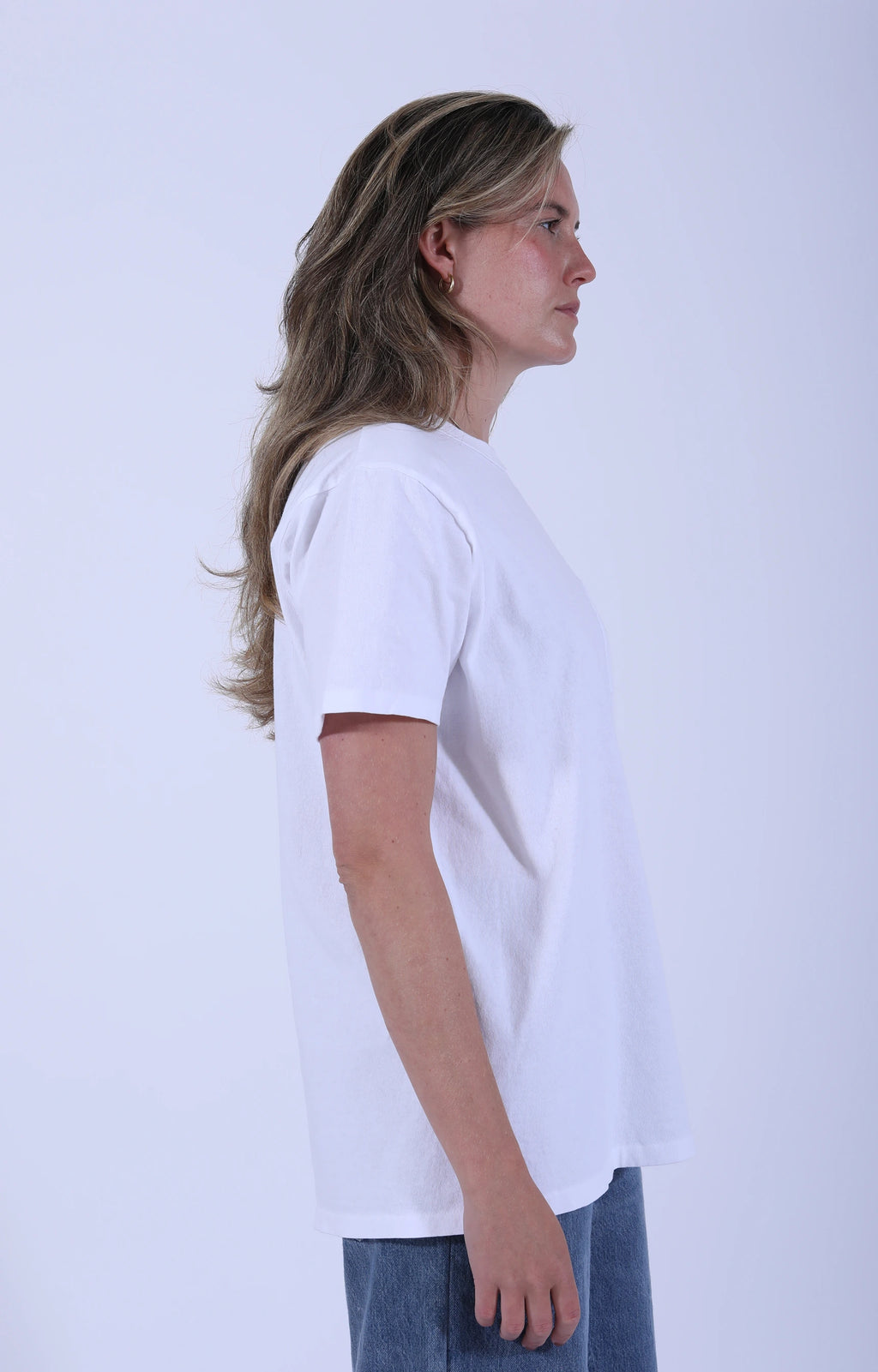 Pigment Dyed Pocket Tee White