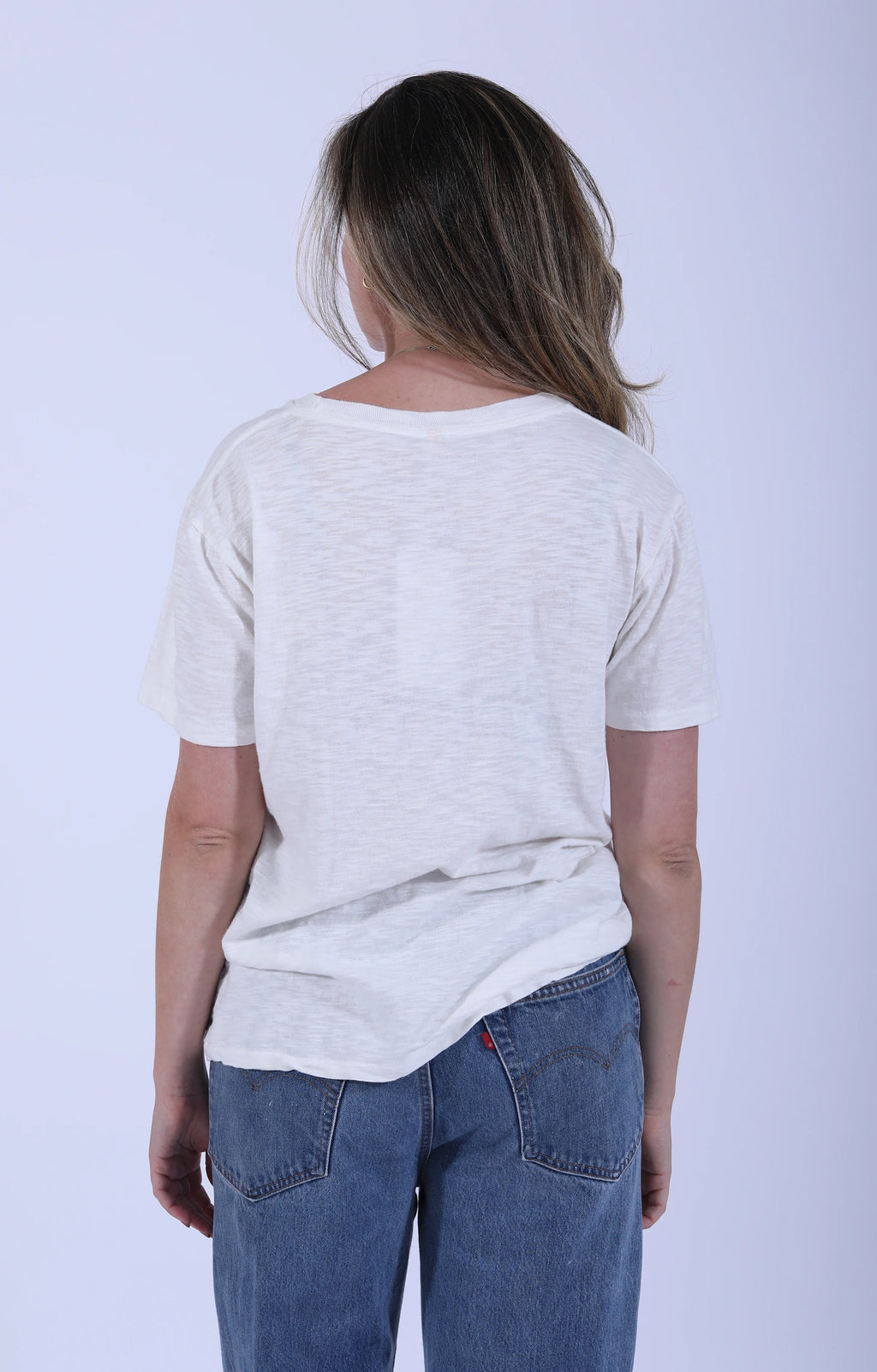 Rolled S/S Regular Tee White