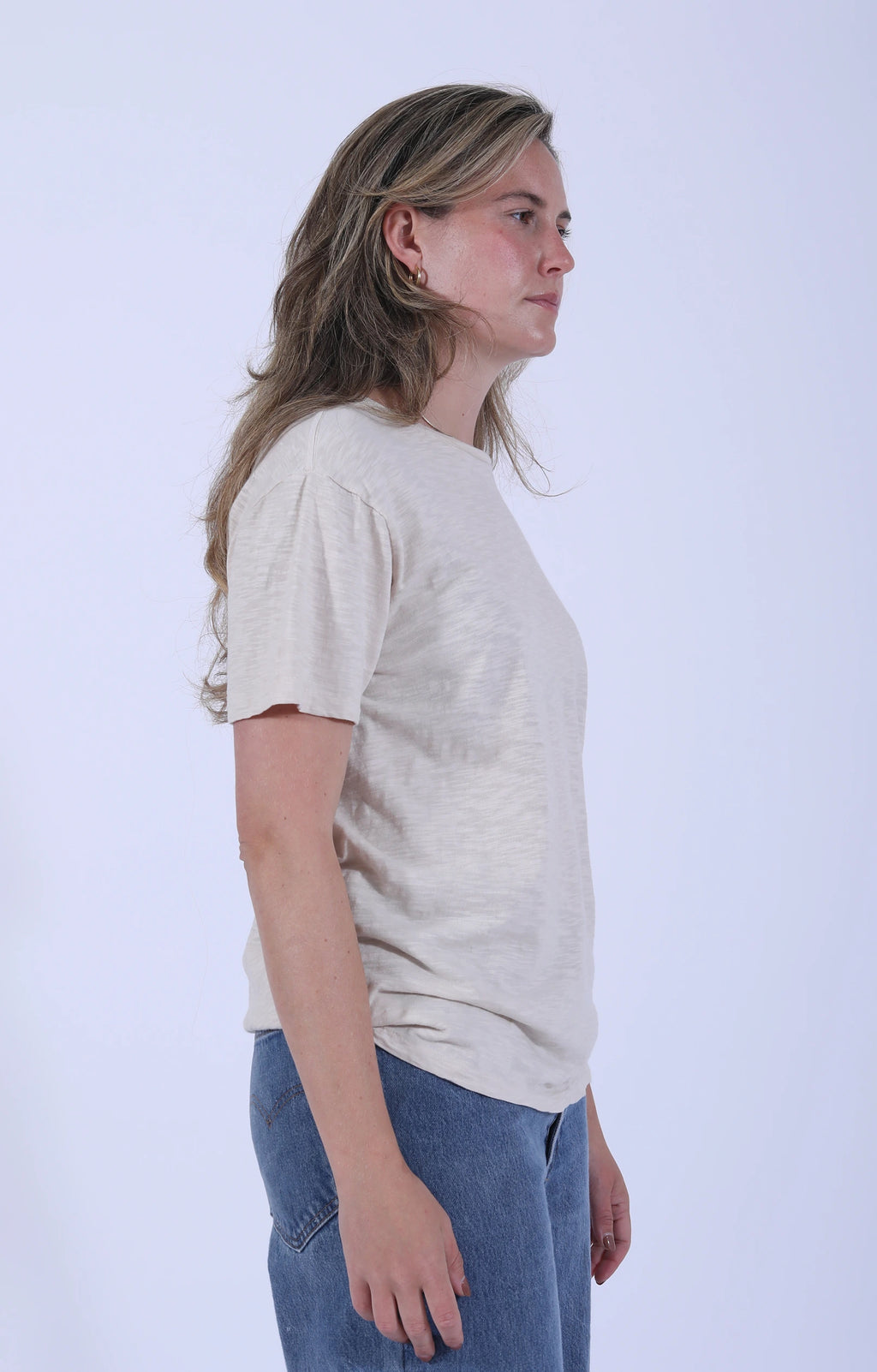Rolled S/S Regular Tee Oatmilk