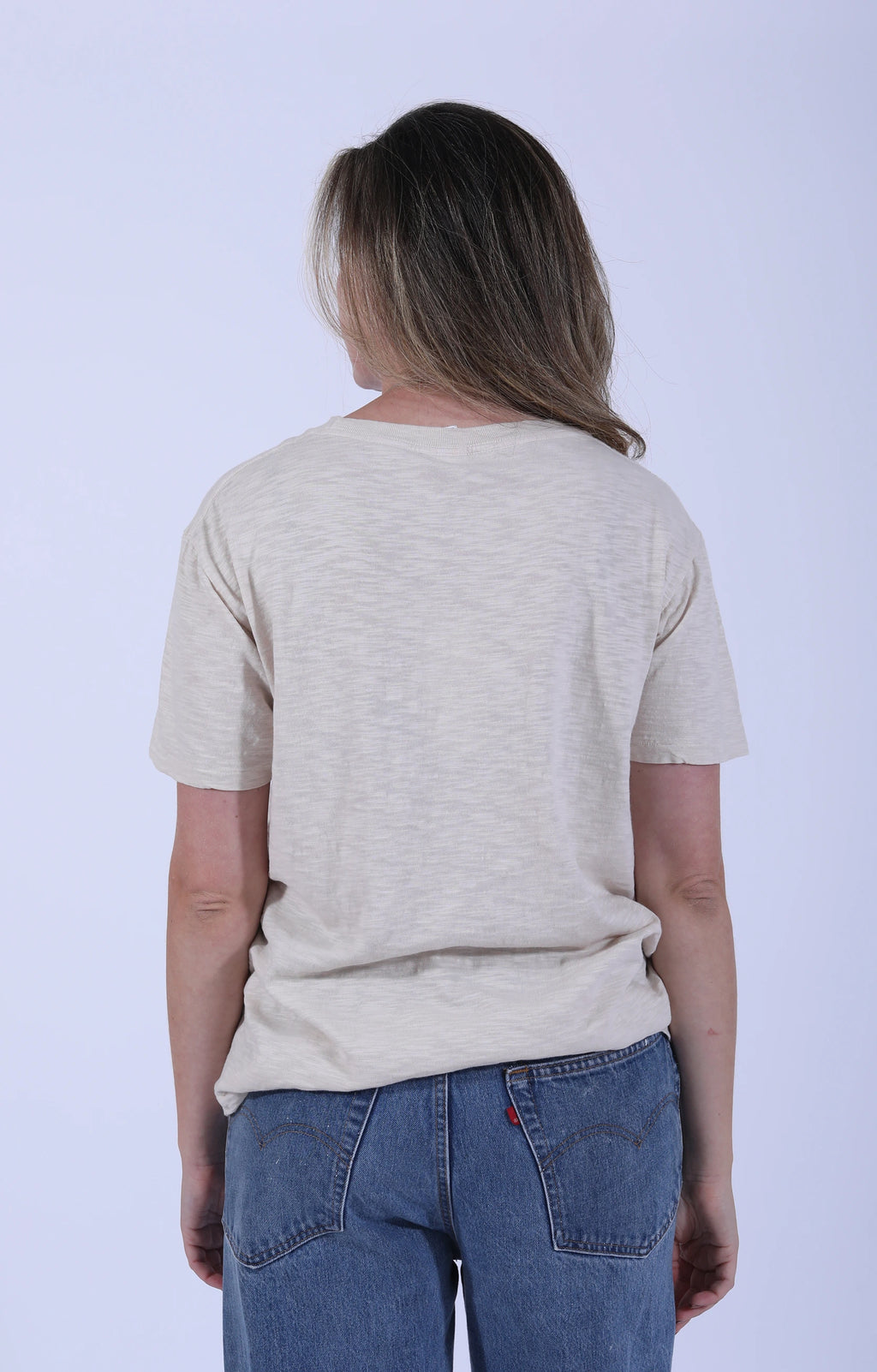 Rolled S/S Regular Tee Oatmilk