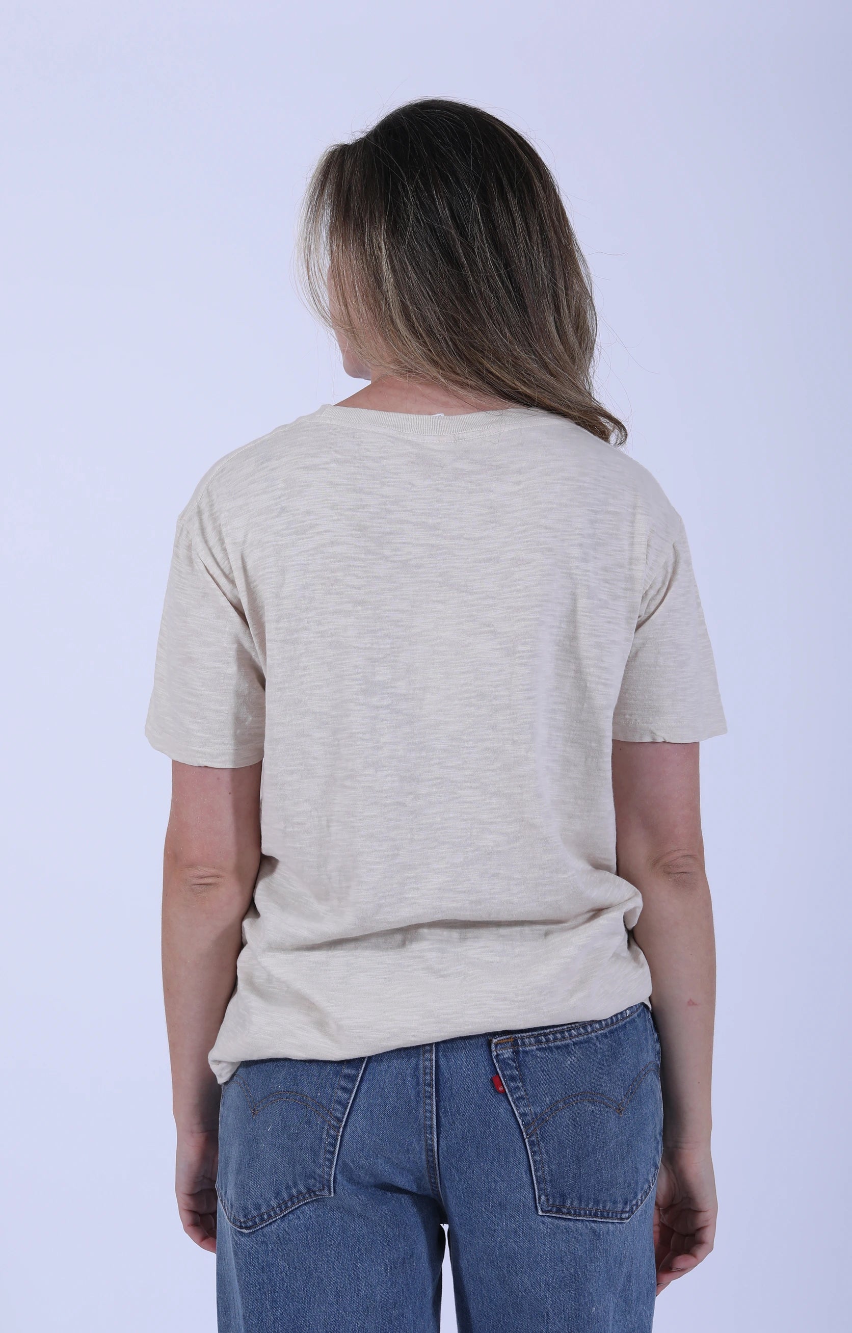 Rolled S/S Regular Tee Oatmilk