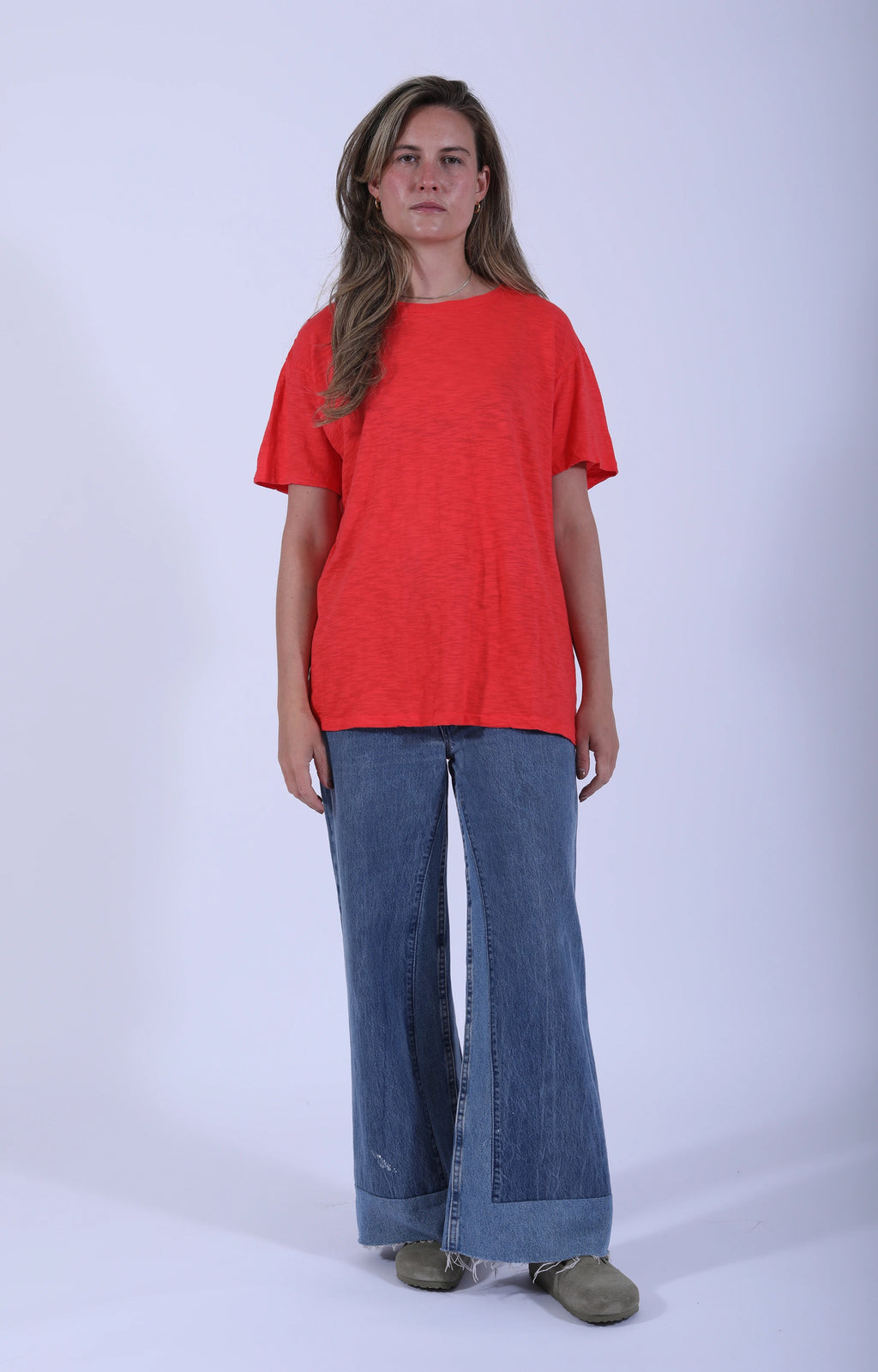 Rolled S/S Regular Tee Phoenix Red