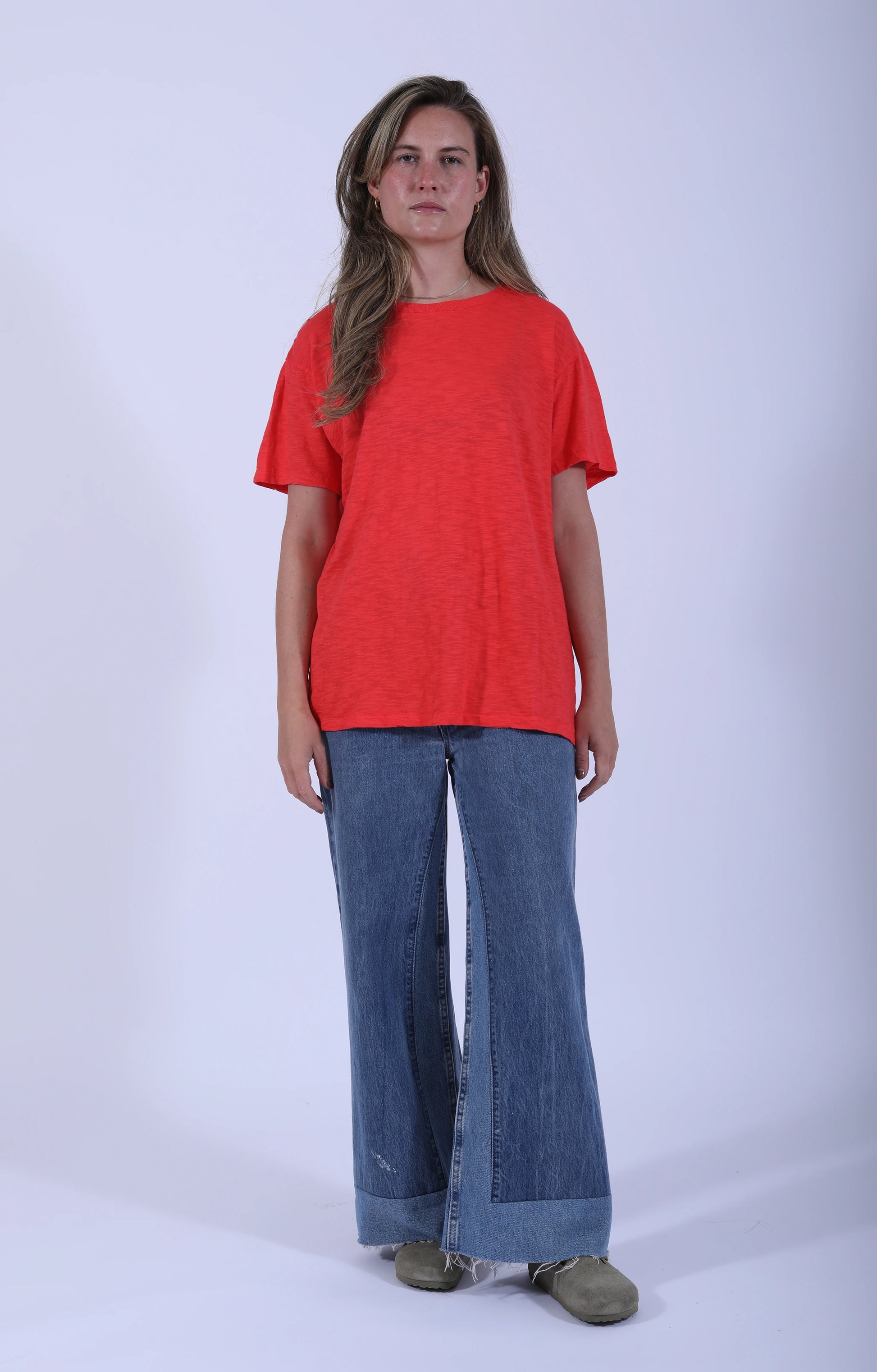 Rolled S/S Regular Tee Phoenix Red
