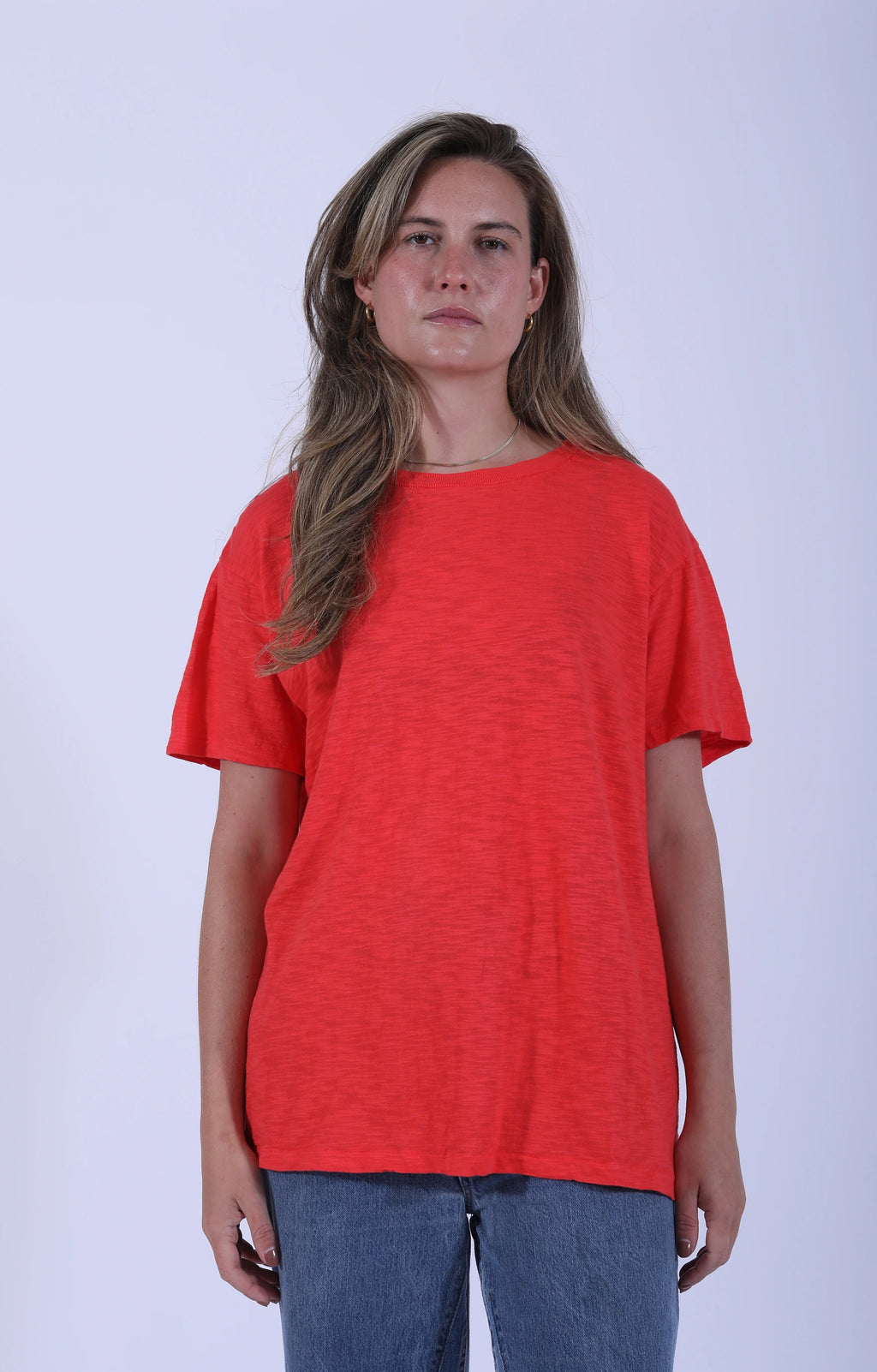 Rolled S/S Regular Tee Phoenix Red