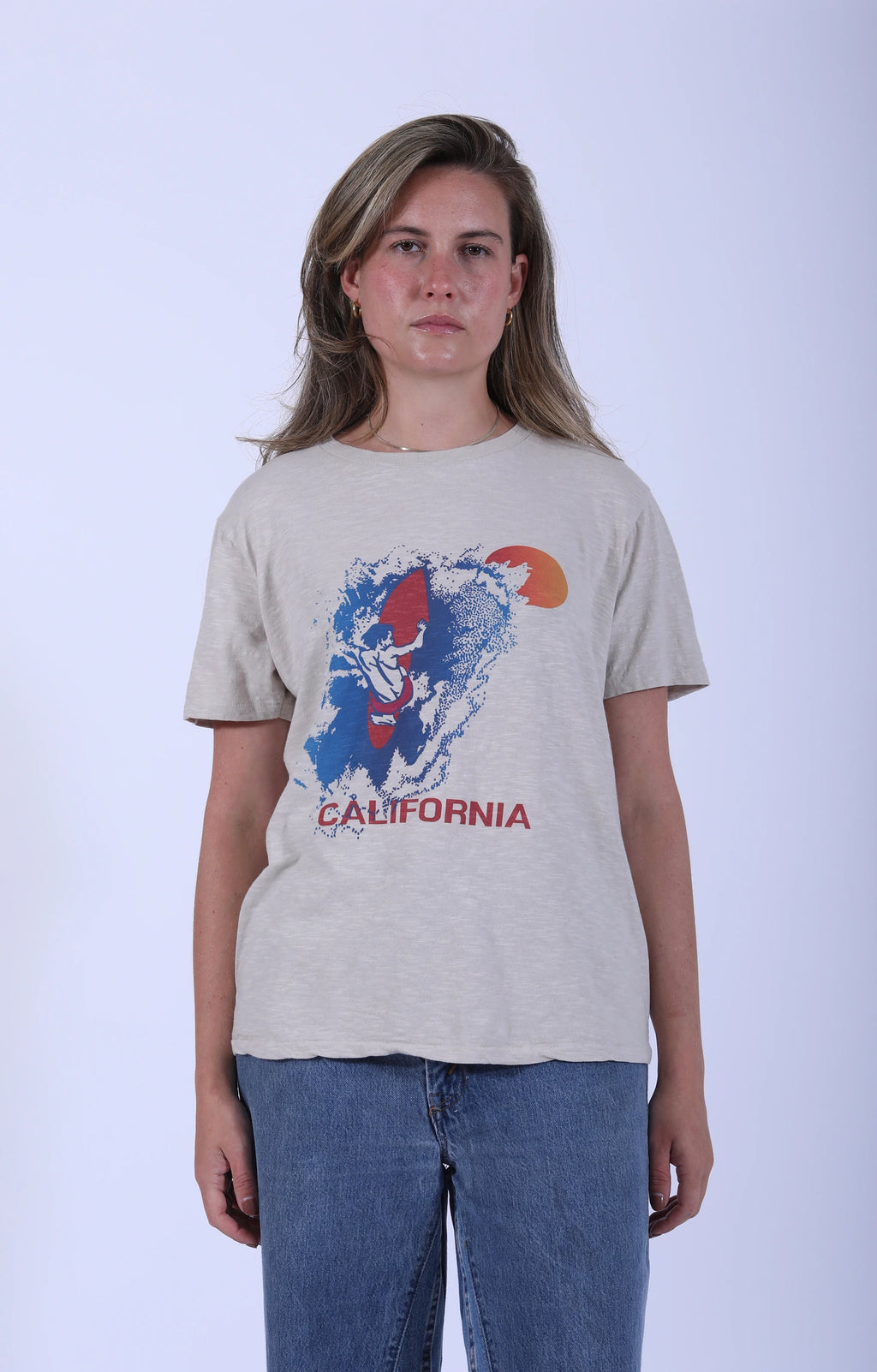 California Surf Graphic S/S Tee Oatmilk