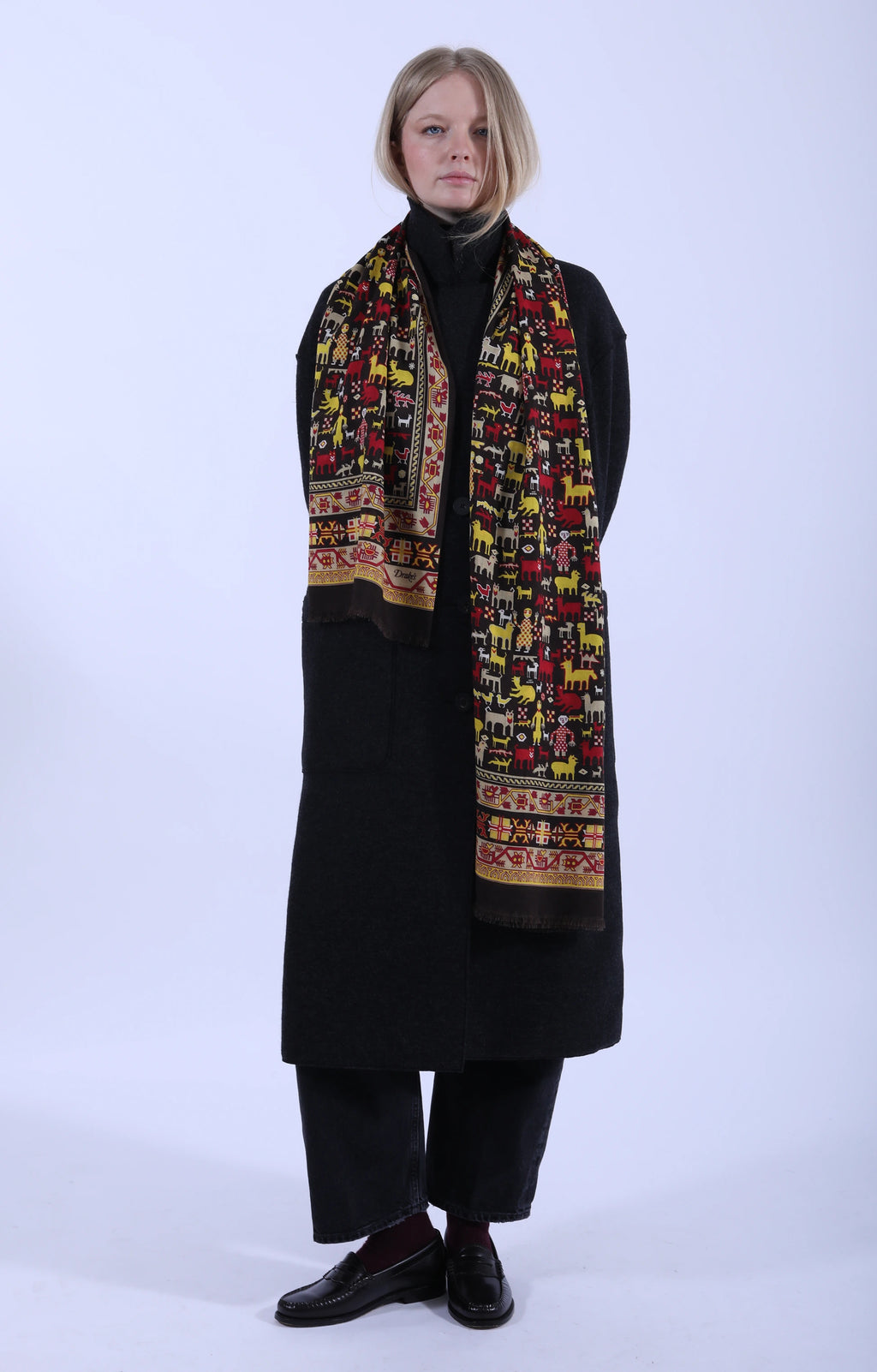 Artisan Printed Scarf Brown