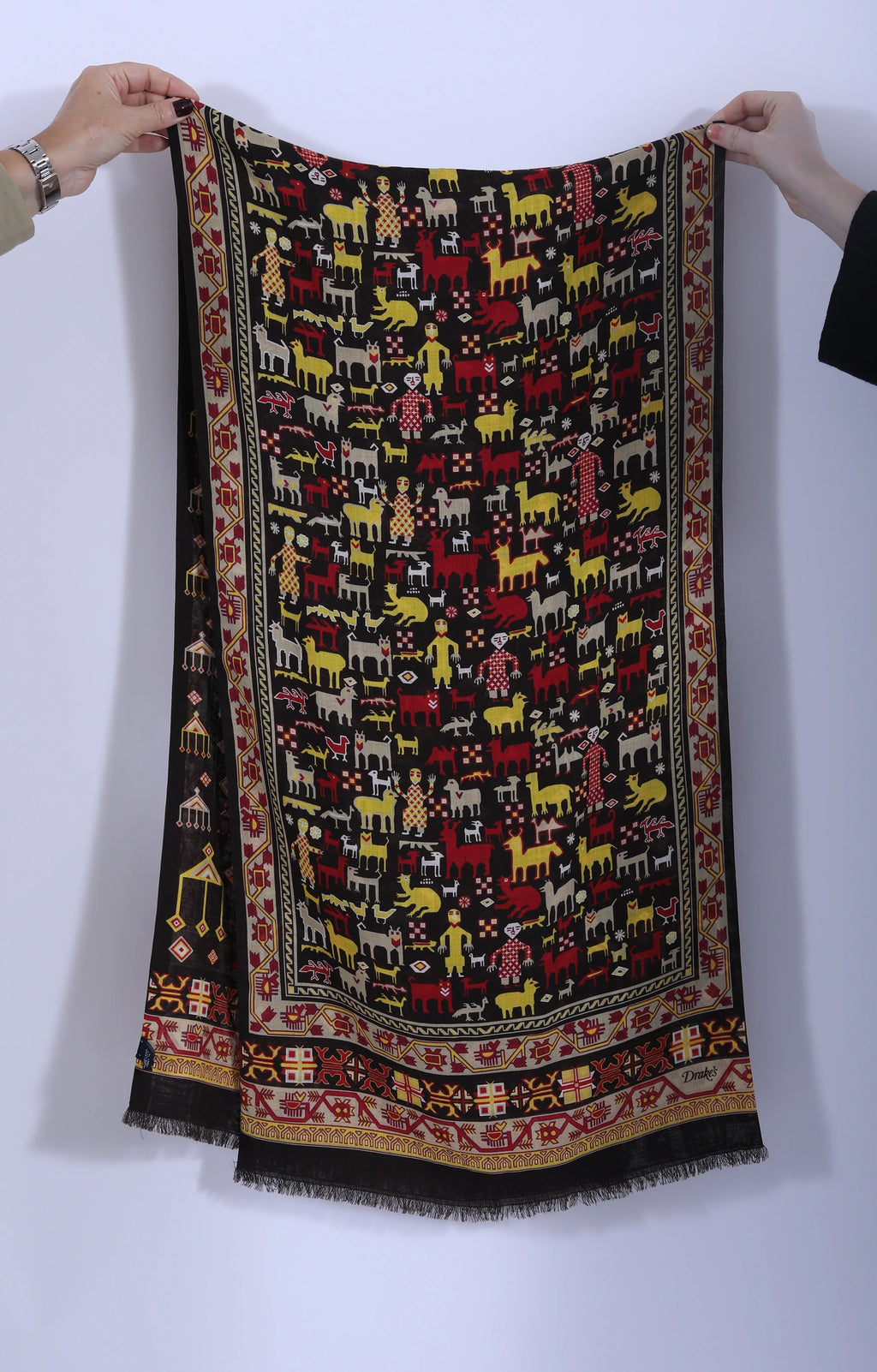 Artisan Printed Scarf Brown