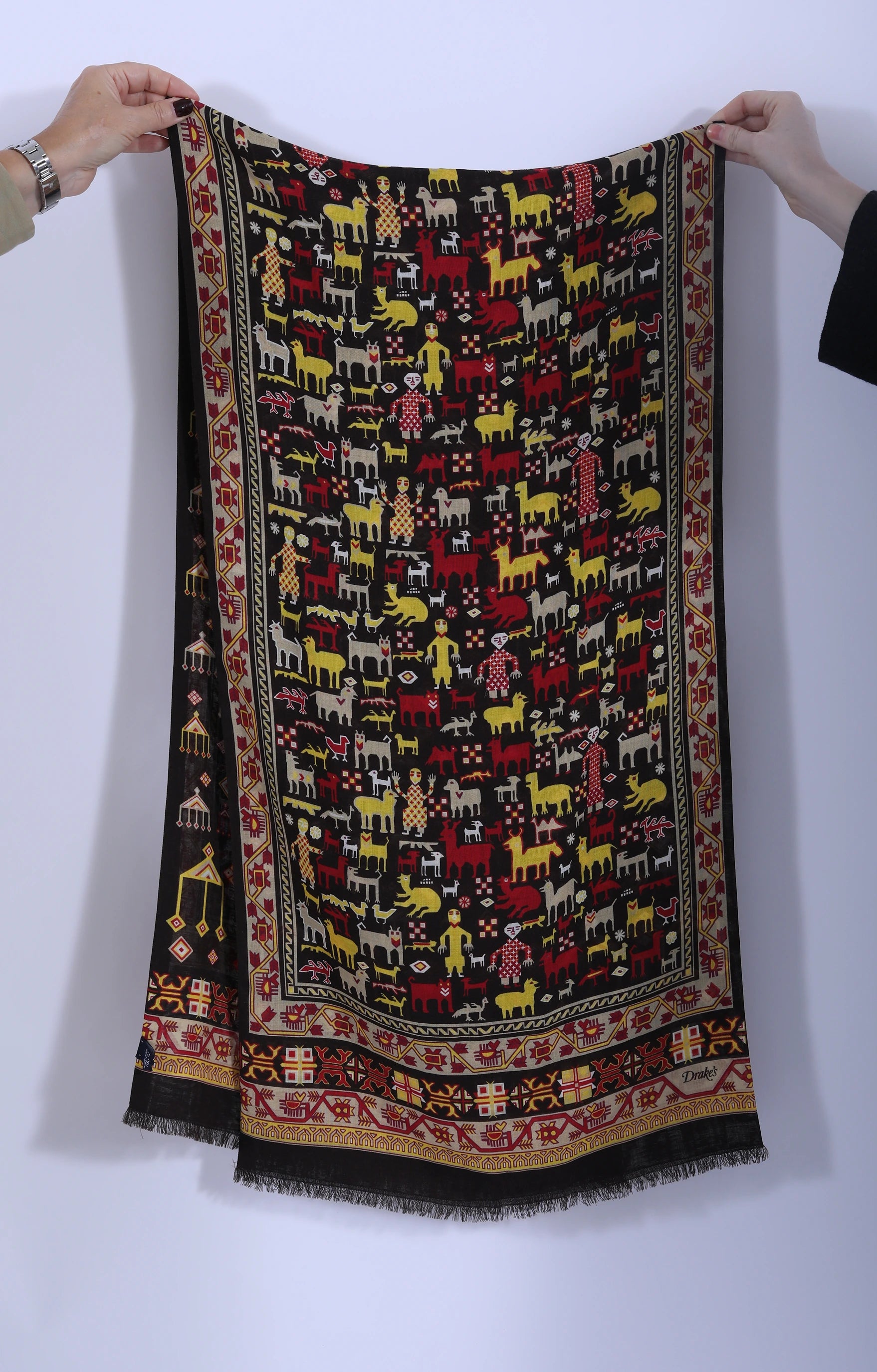 Artisan Printed Scarf Brown