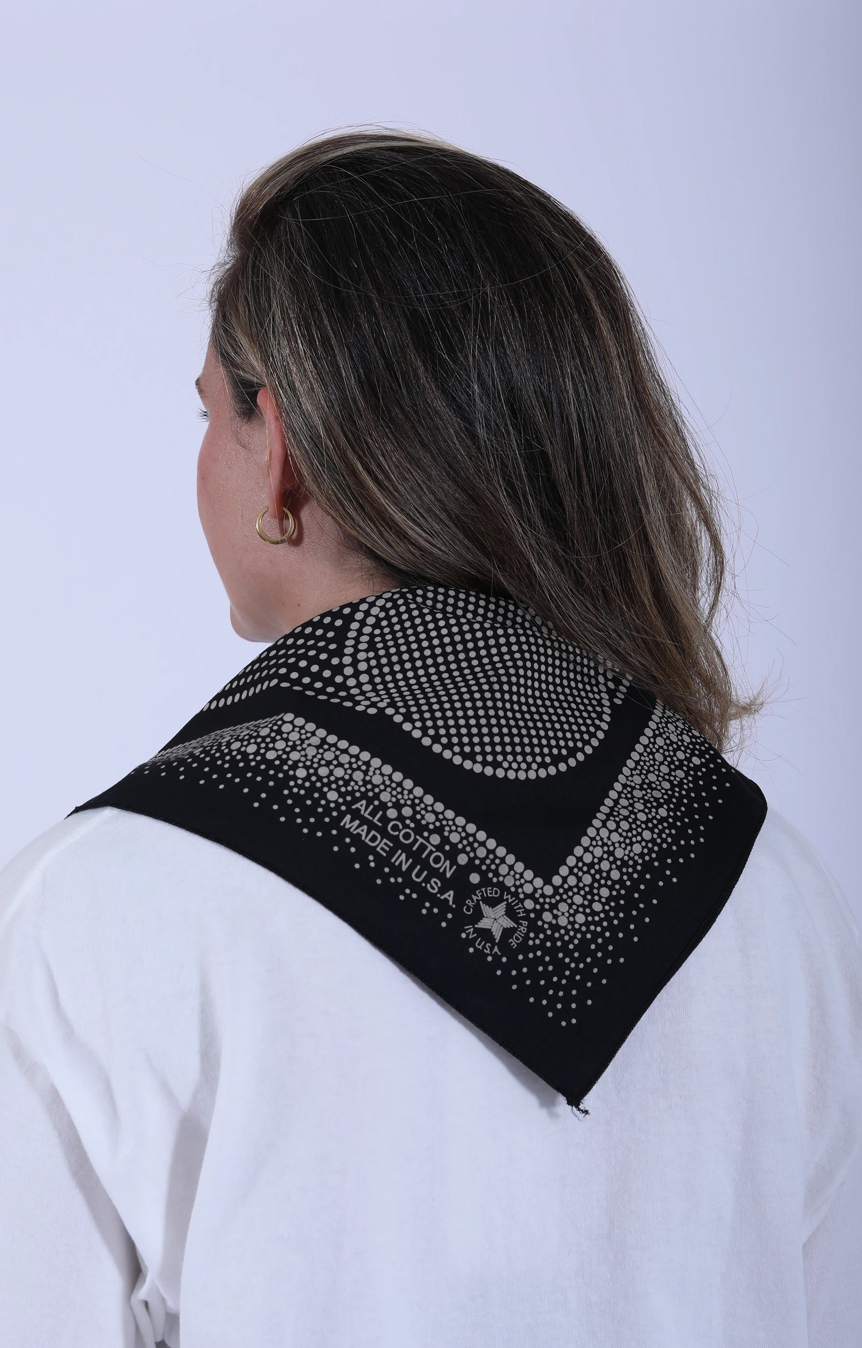Bandana Dot Black