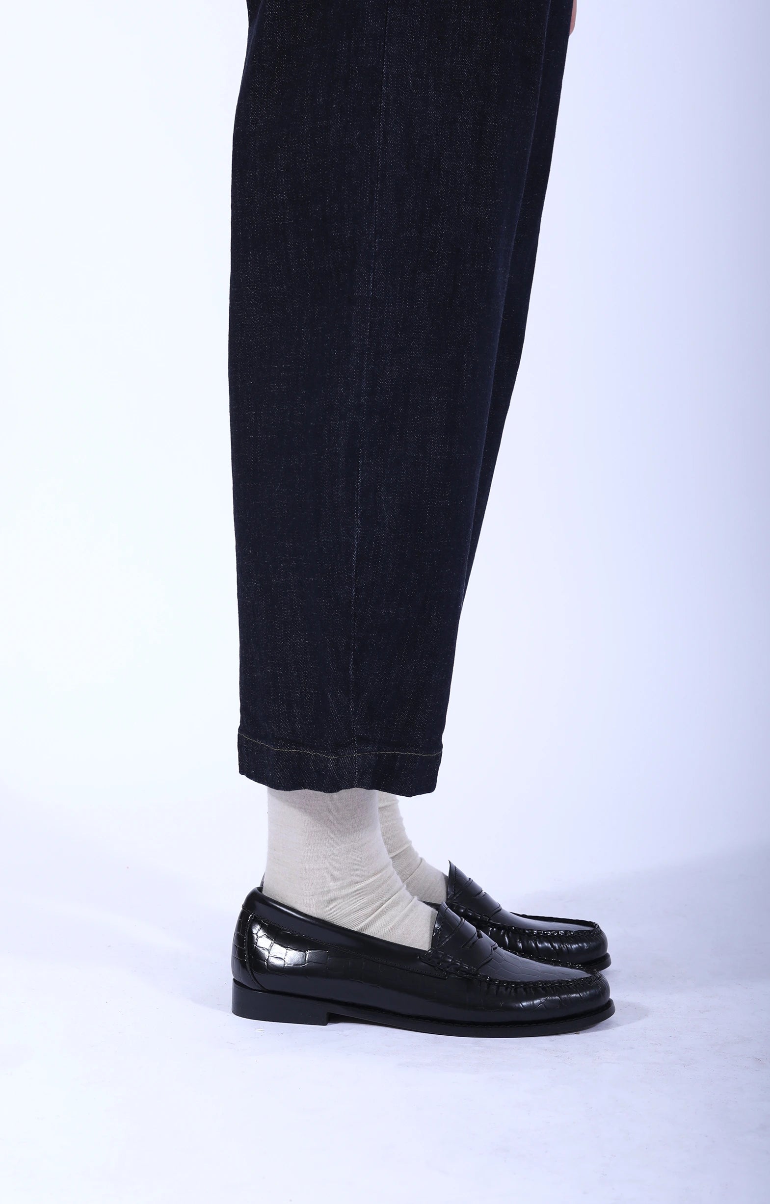 Weejun Penny Loafer Crocodile Black