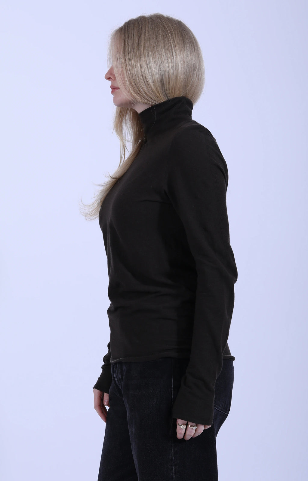 Gentle Turtleneck Dark Brown