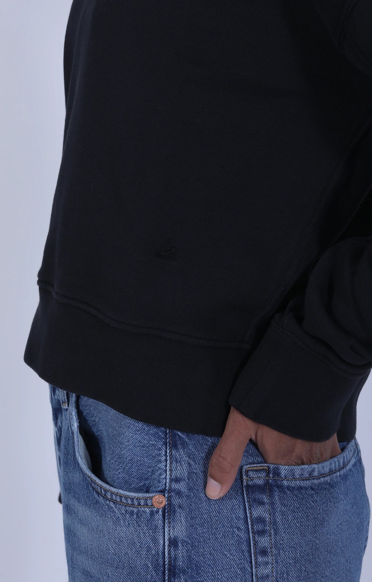 Cropped Retro (W) Half-Zip Sweat Charcoal